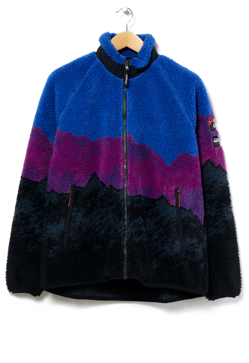 Gramicci x Nanga Men's Ridgeline Jacquard Fleece Zip Blouson - Multi