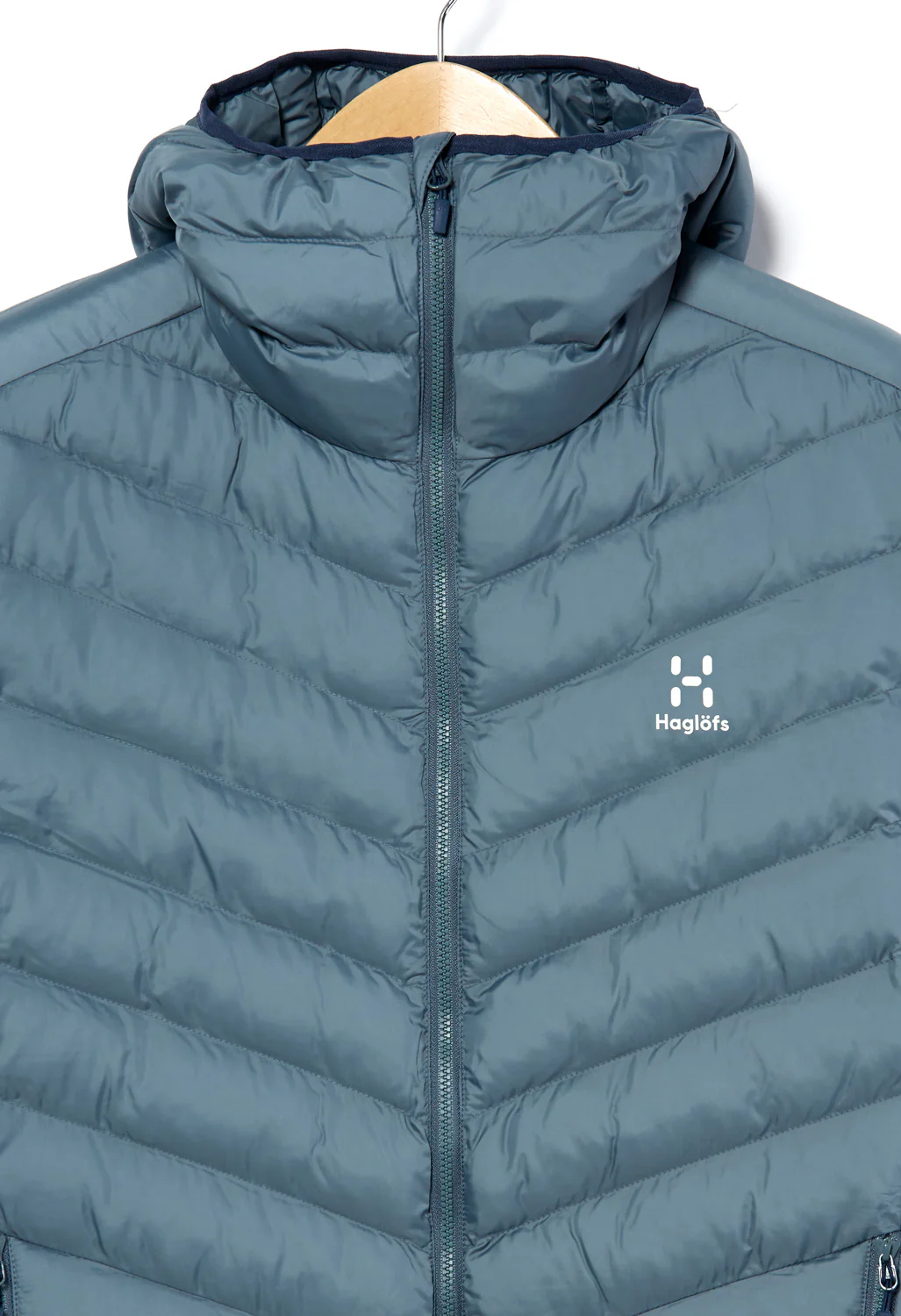 Haglöfs Men's Sarna Mimic Hooded Jacket - Steel Blue - Image 3