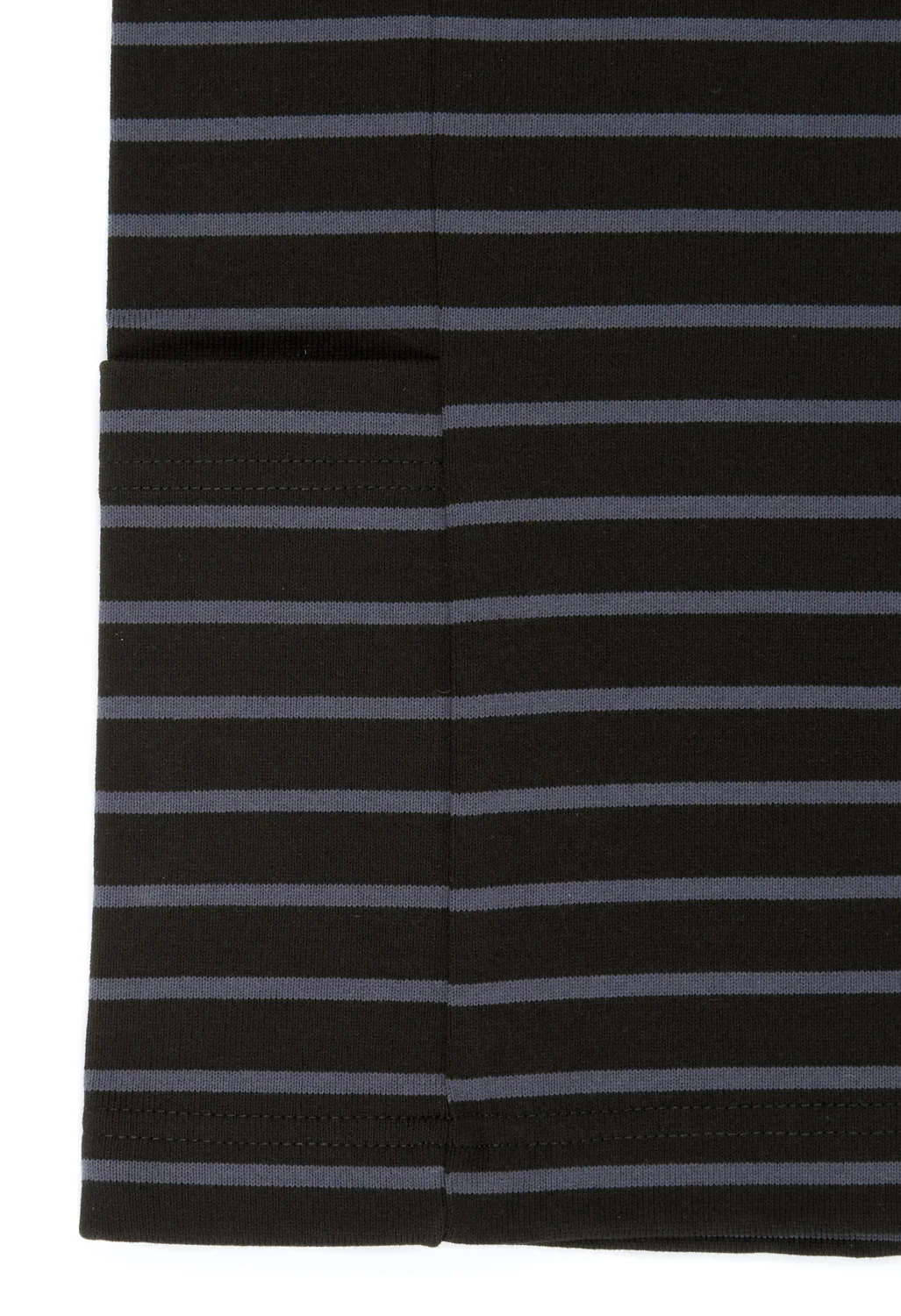 Snow Peak Heavy Cotton Border T-Shirt - Black / Grey - Image 4