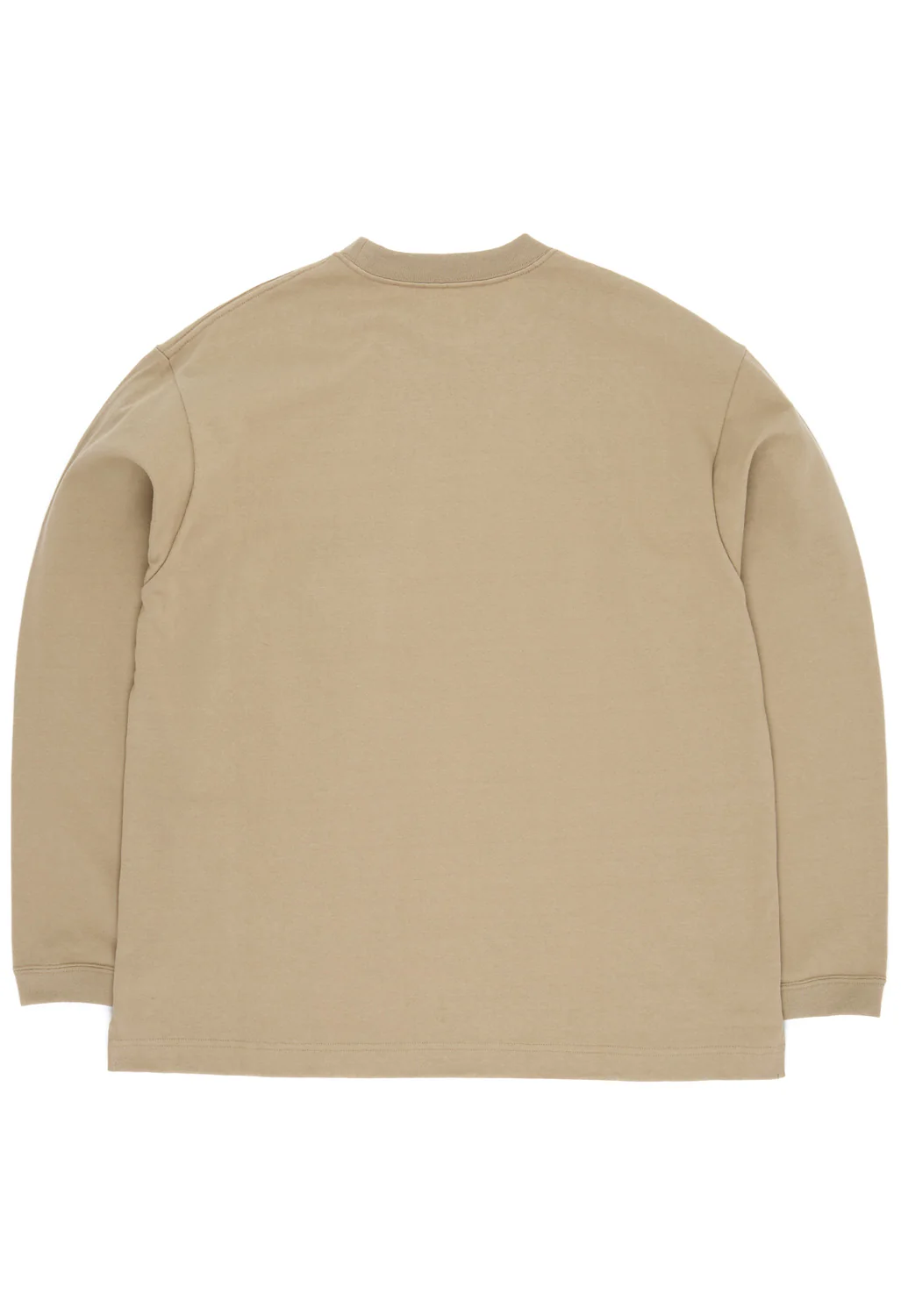 and wander Heavy Cotton Pocket Long Sleeve Tee - Light Beige - Image 2