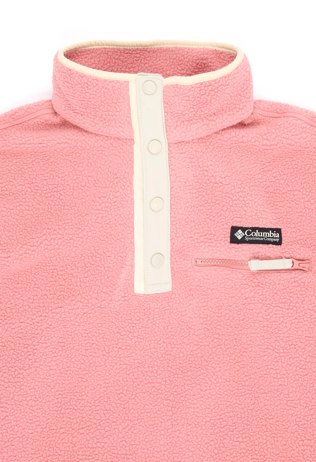Columbia Helvetia II Cropped Half Snap Fleece - Pink Agave - Image 3