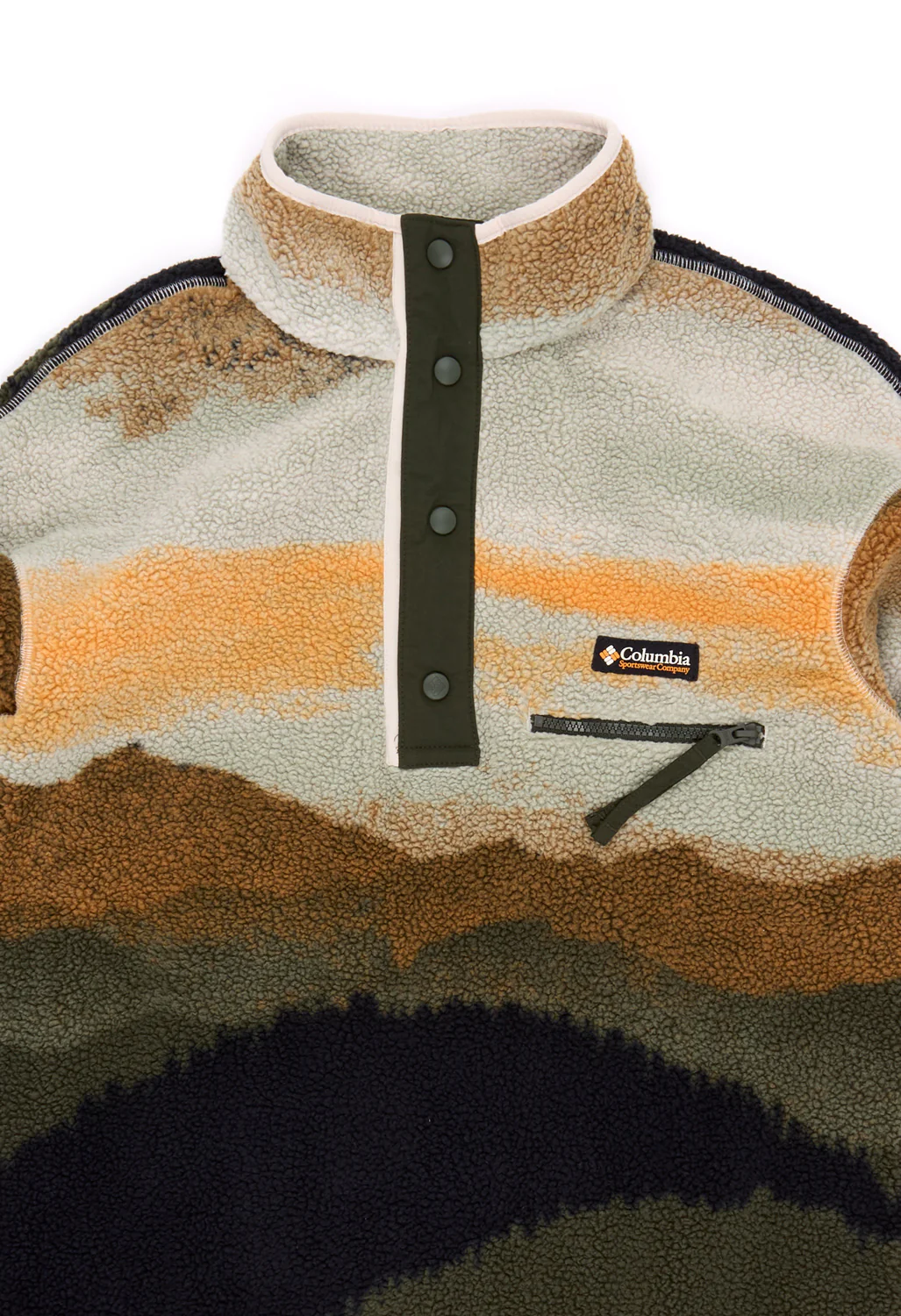 Columbia Helvetia II Printed Half Snap Fleece - Greenscape Dolomites - Image 3