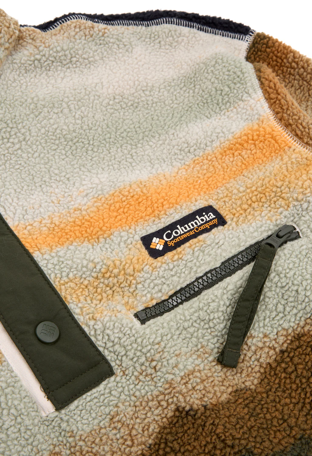 Columbia Helvetia II Printed Half Snap Fleece - Greenscape Dolomites - Image 4