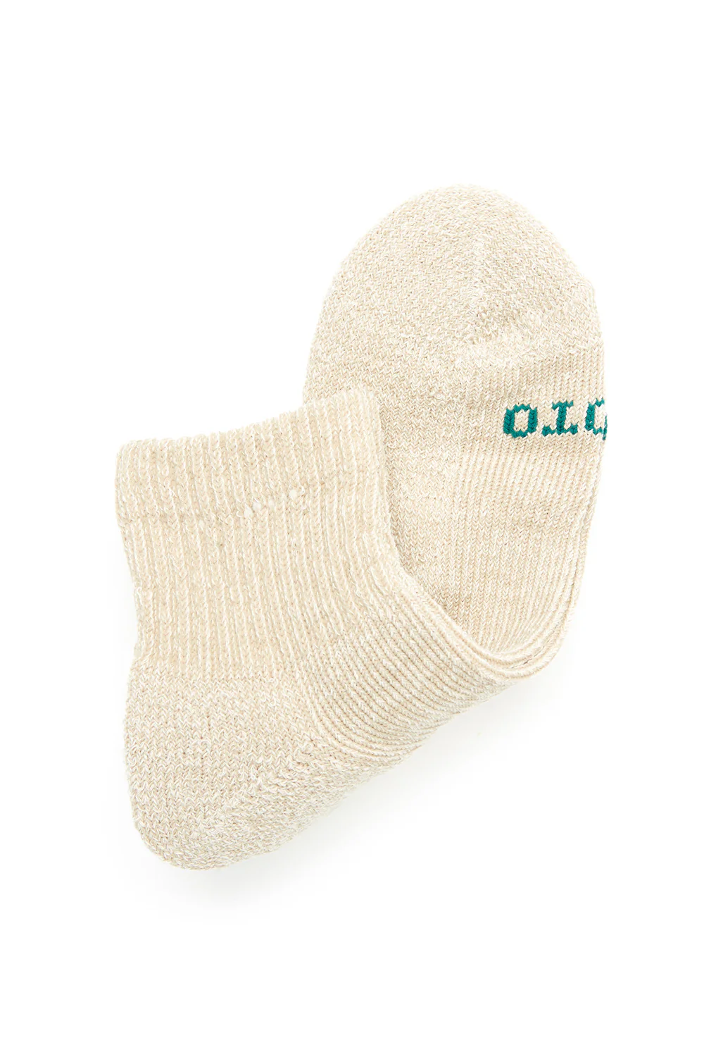 ROTOTO Hemp / Organic Cotton Pile Ankle Socks - Beige - Image 3