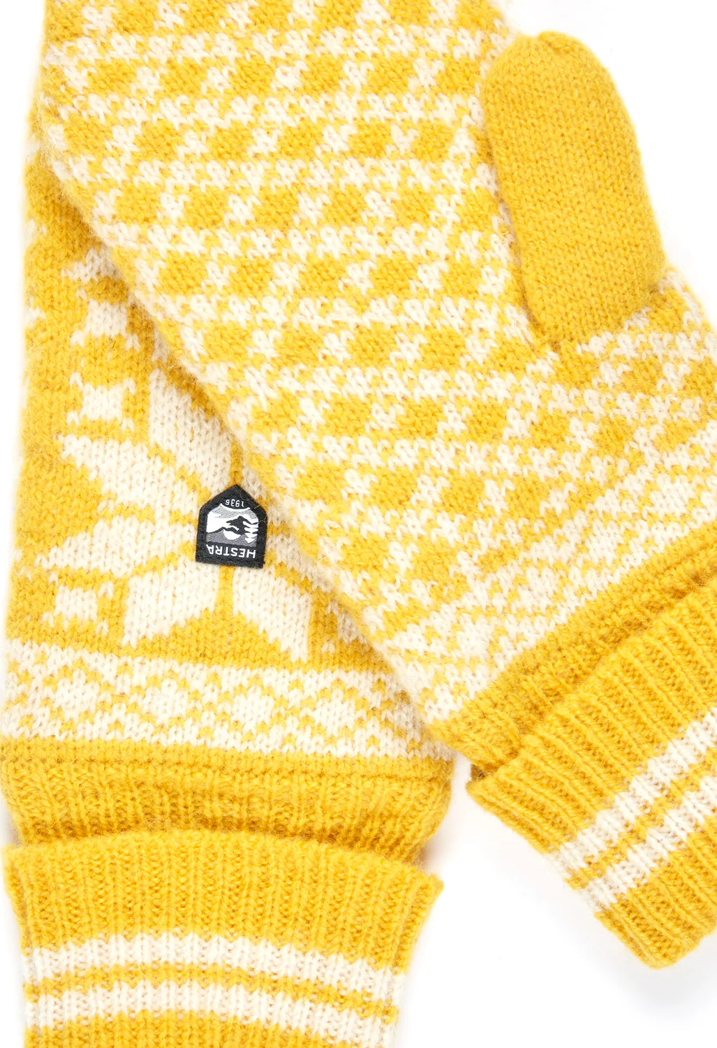 Hestra Women's Isvik Mittens - Yellow - Image 2