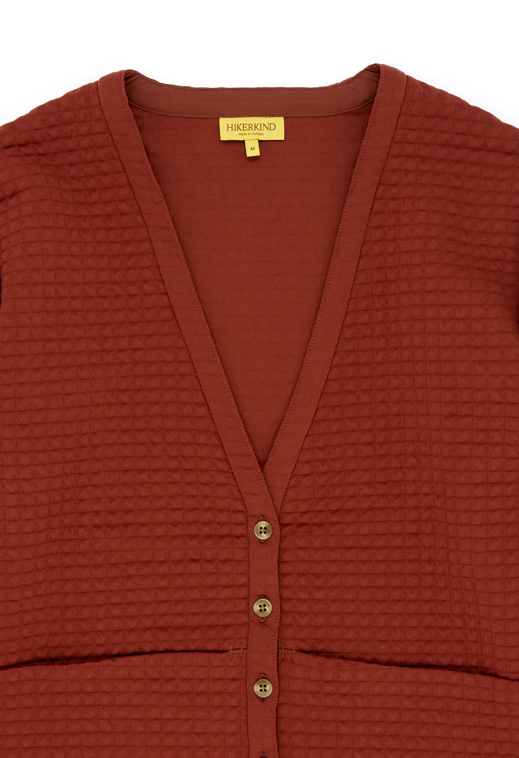 Hikerkind Women's Midlayer Cardigan 01 - Redwood - Image 3