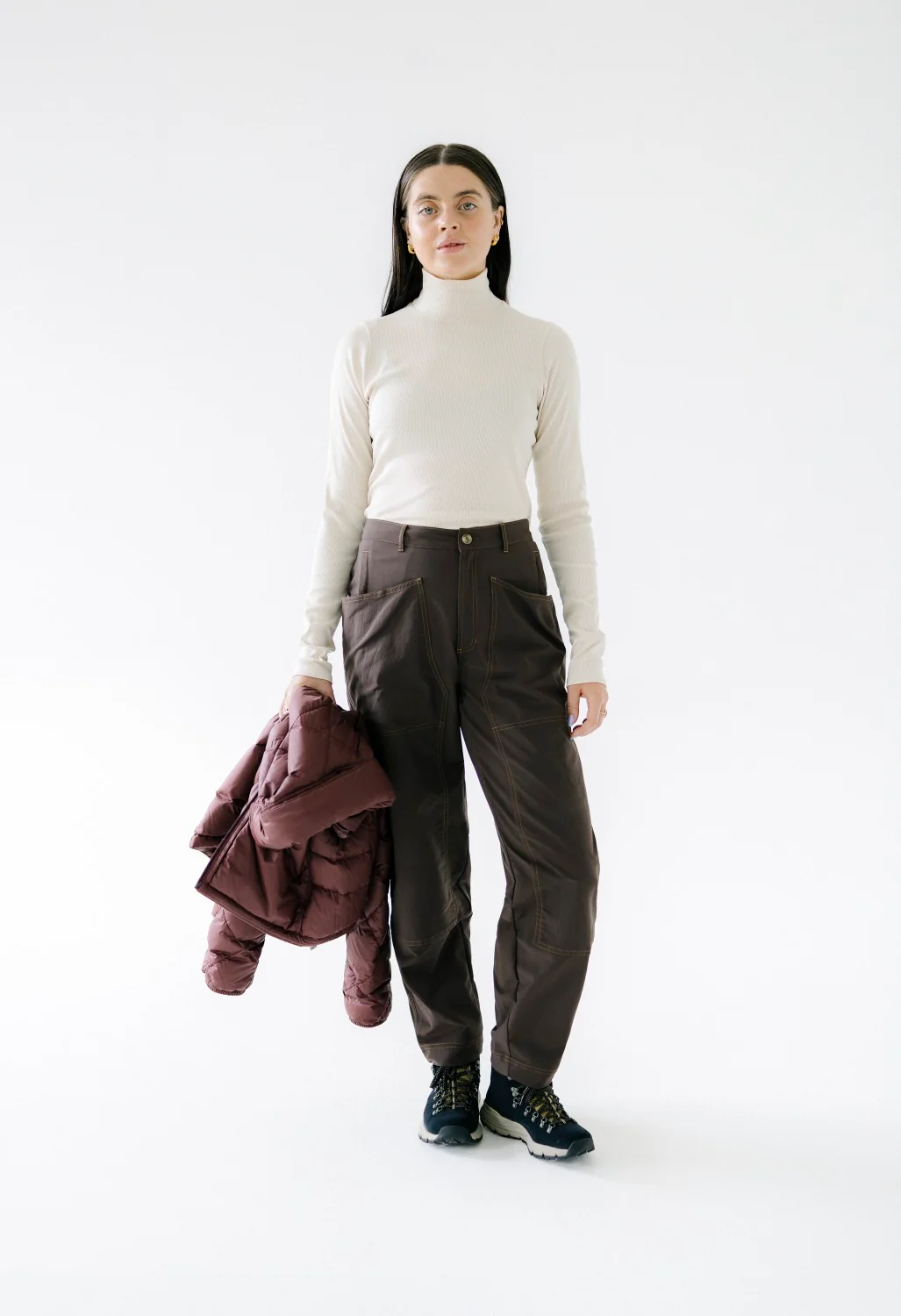 Hikerkind Women's Ribbed Merino Turtleneck 01 - Betula - Image 5