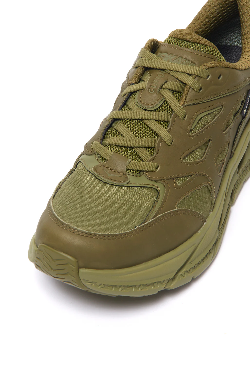 Hoka Clifton L GORE-TEX Shoes - Avocado/Green Moss - Image 2