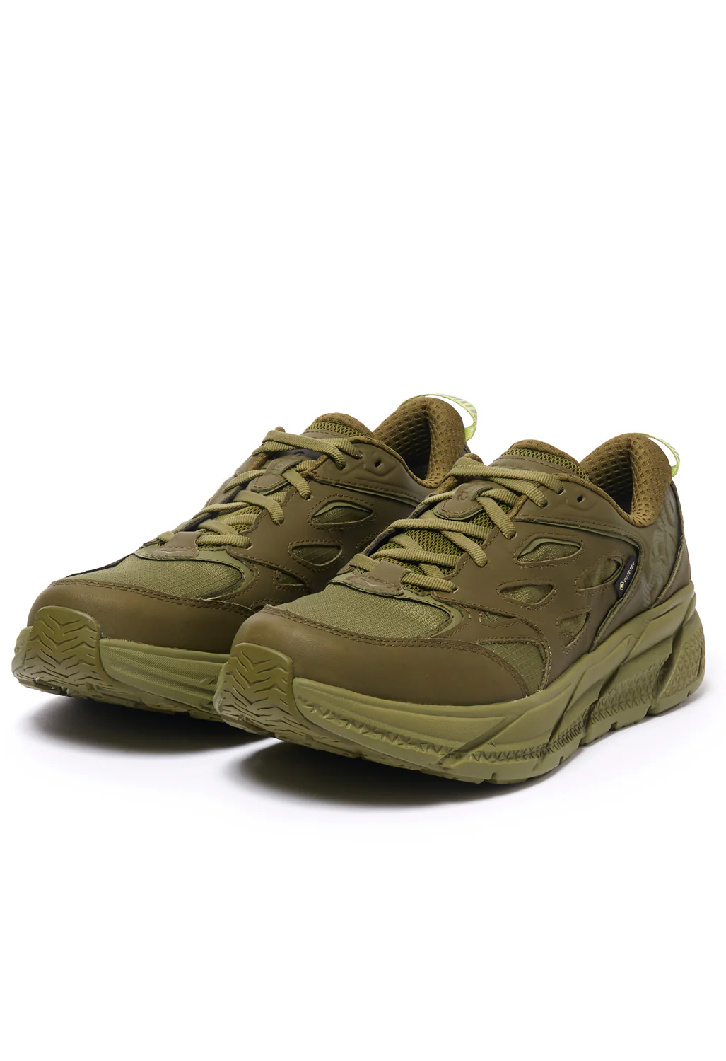 Hoka Clifton L GORE-TEX Shoes - Avocado/Green Moss - Image 3