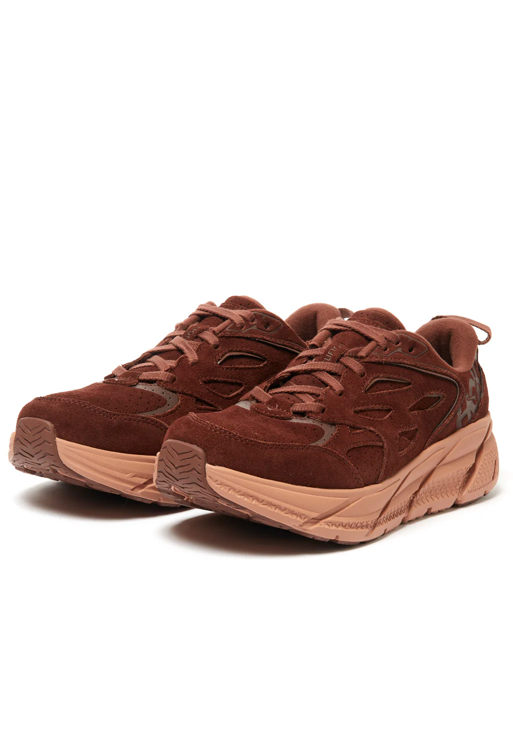 Hoka Clifton L Suede Trainers - Cappuccino/Cork - Image 2
