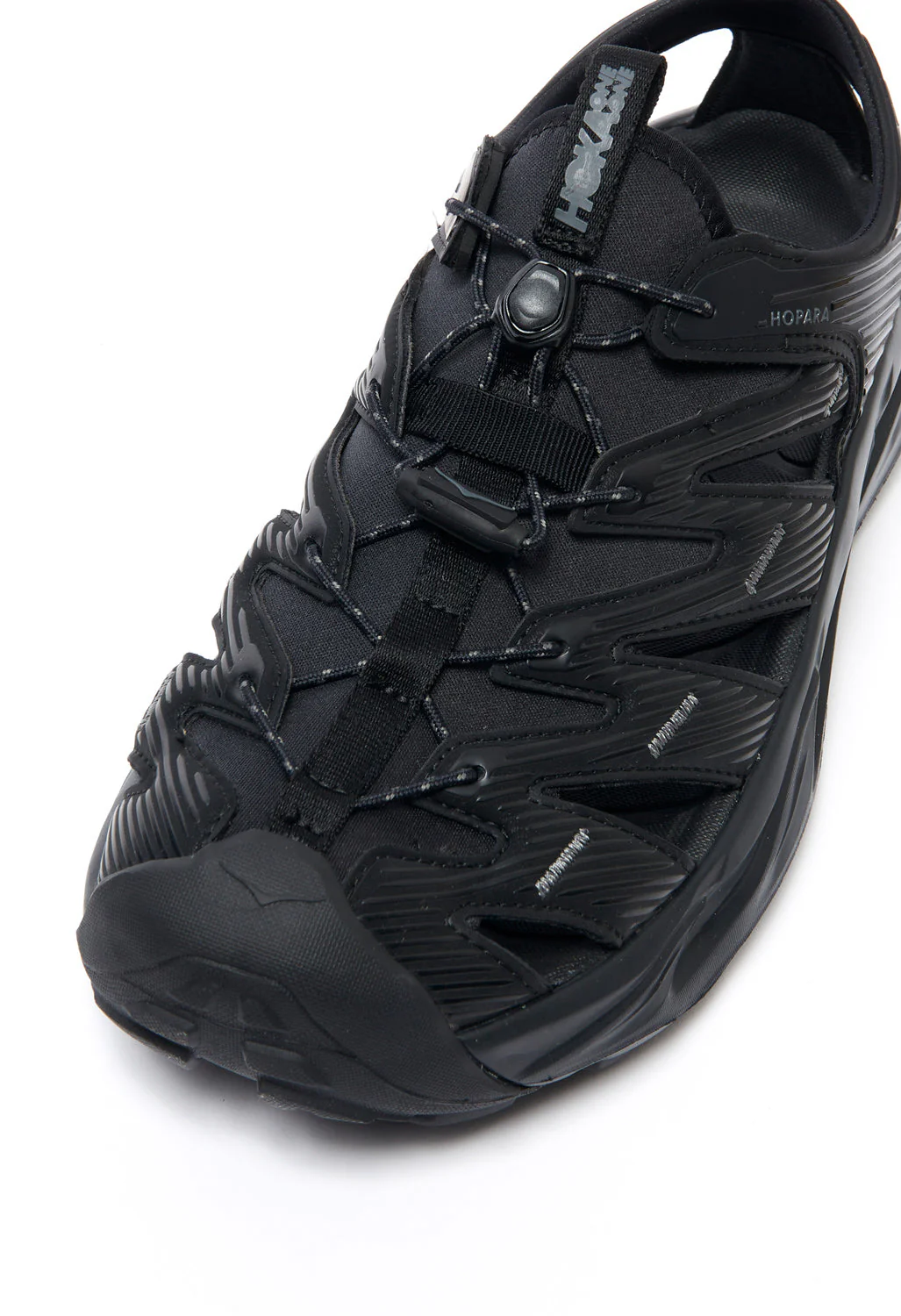 Hoka Hopara Men's Sandals - Black / Black - Image 2