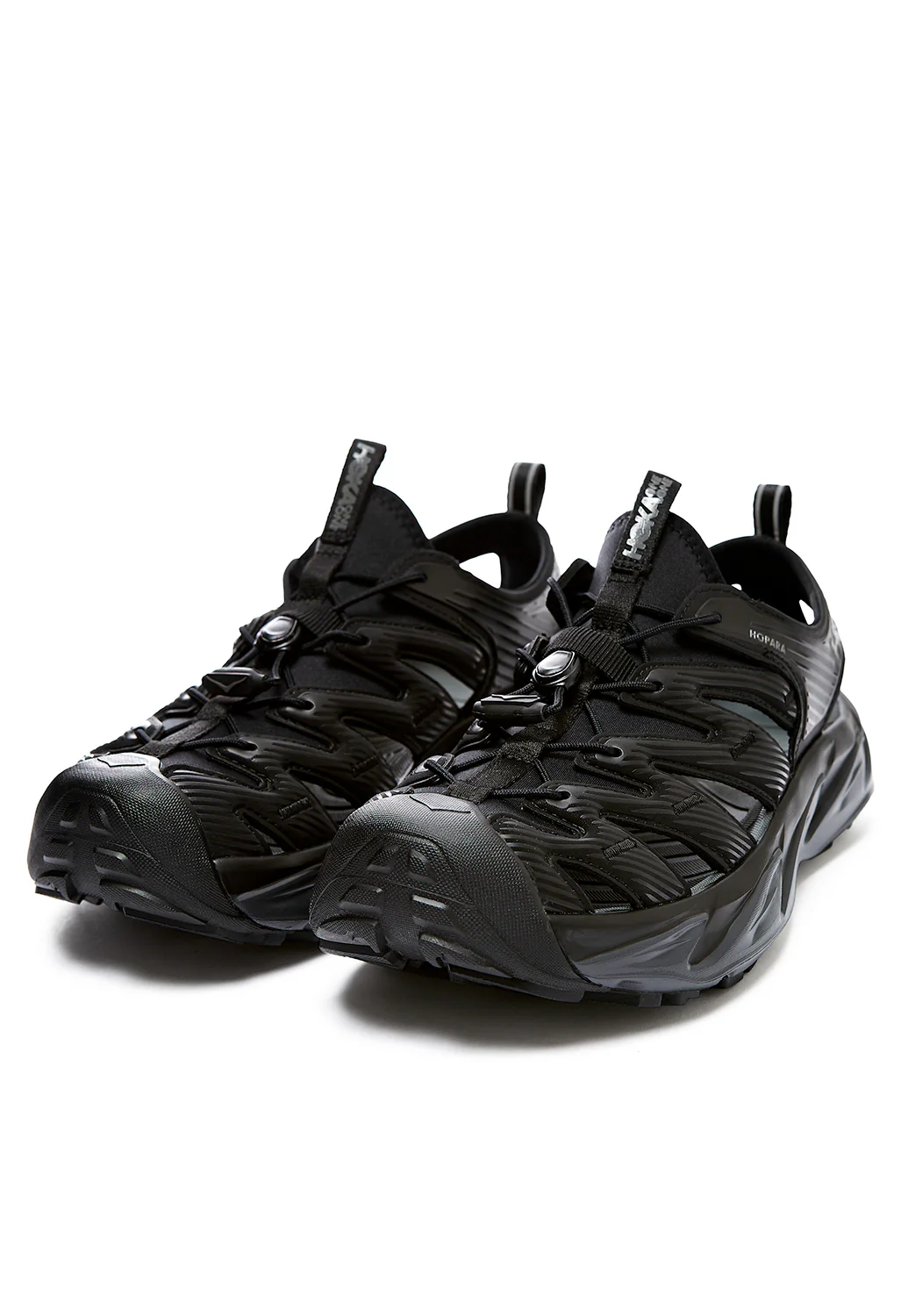 Hoka Hopara Men's Sandals - Black / Dark Shadow - Image 3