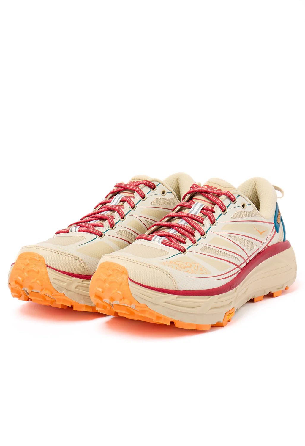 Hoka Mafate Speed 2 Trainers - Cream / Pepper - Image 3