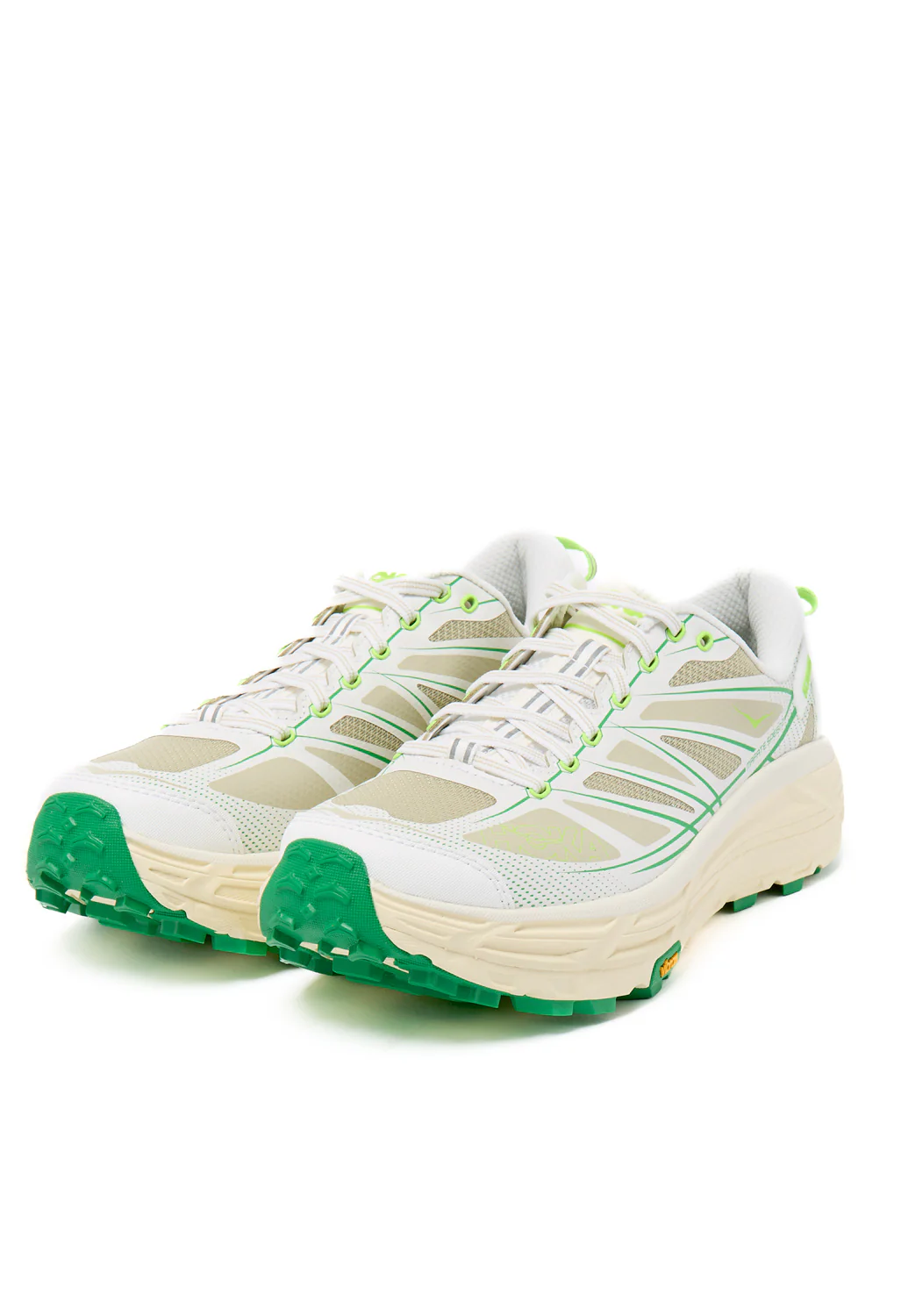Hoka Mafate Speed 2 Trainers - White / Fresh Cut Grass - Image 3