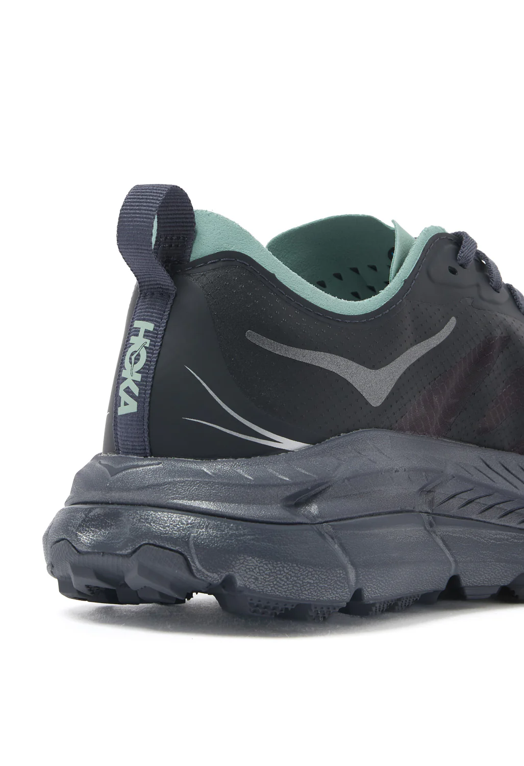 Hoka Mafate Speed 4 Lite Trainers - Charcoal Grey / Jade - Image 6
