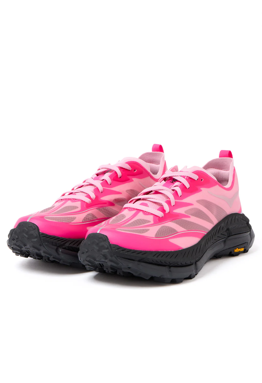 Hoka Mafate Speed 4 Lite Trainers - Neon Dragonfruit / Black - Image 3