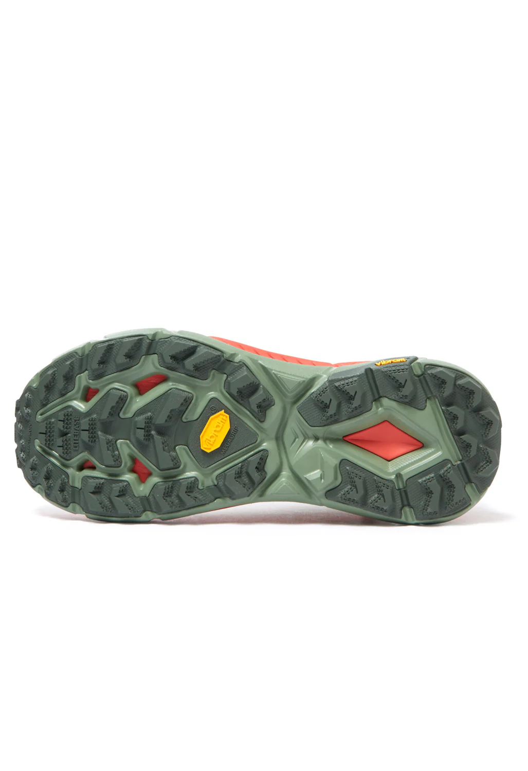 Hoka Mafate Speed 4 Men's Shoes - Thyme / Fiesta - Image 4