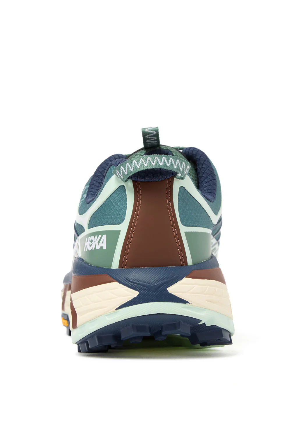 Hoka Mafate Three2 Wordmark Trainers - Fern / Varsity Navy - Image 4