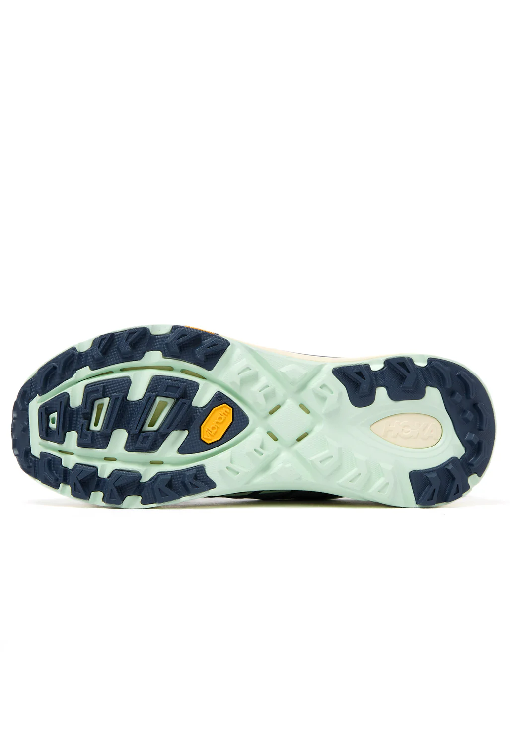Hoka Mafate Three2 Wordmark Trainers - Fern / Varsity Navy - Image 5