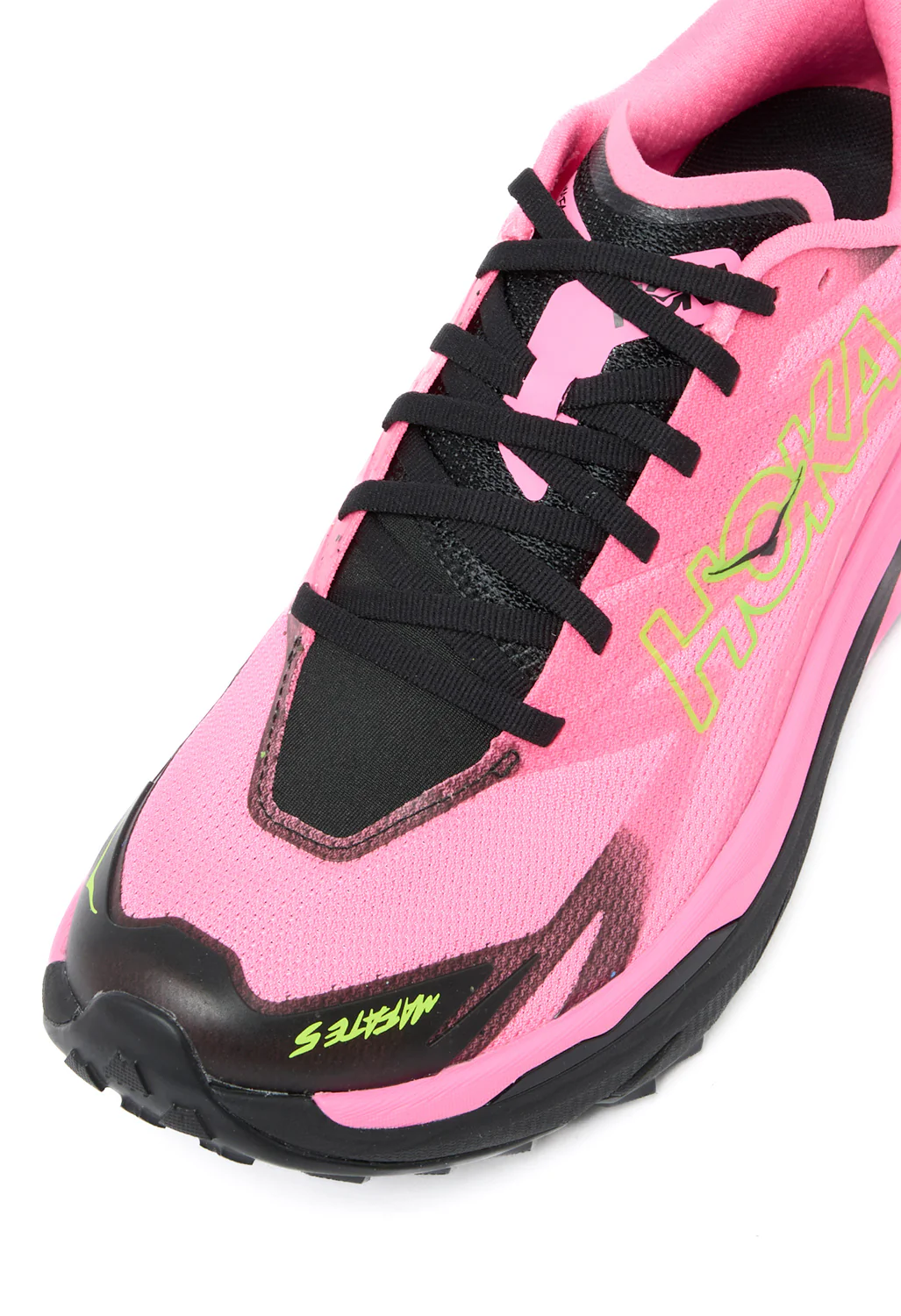 Hoka Men's Mafate 5 Trainers - Neon Rose / Black - Image 2