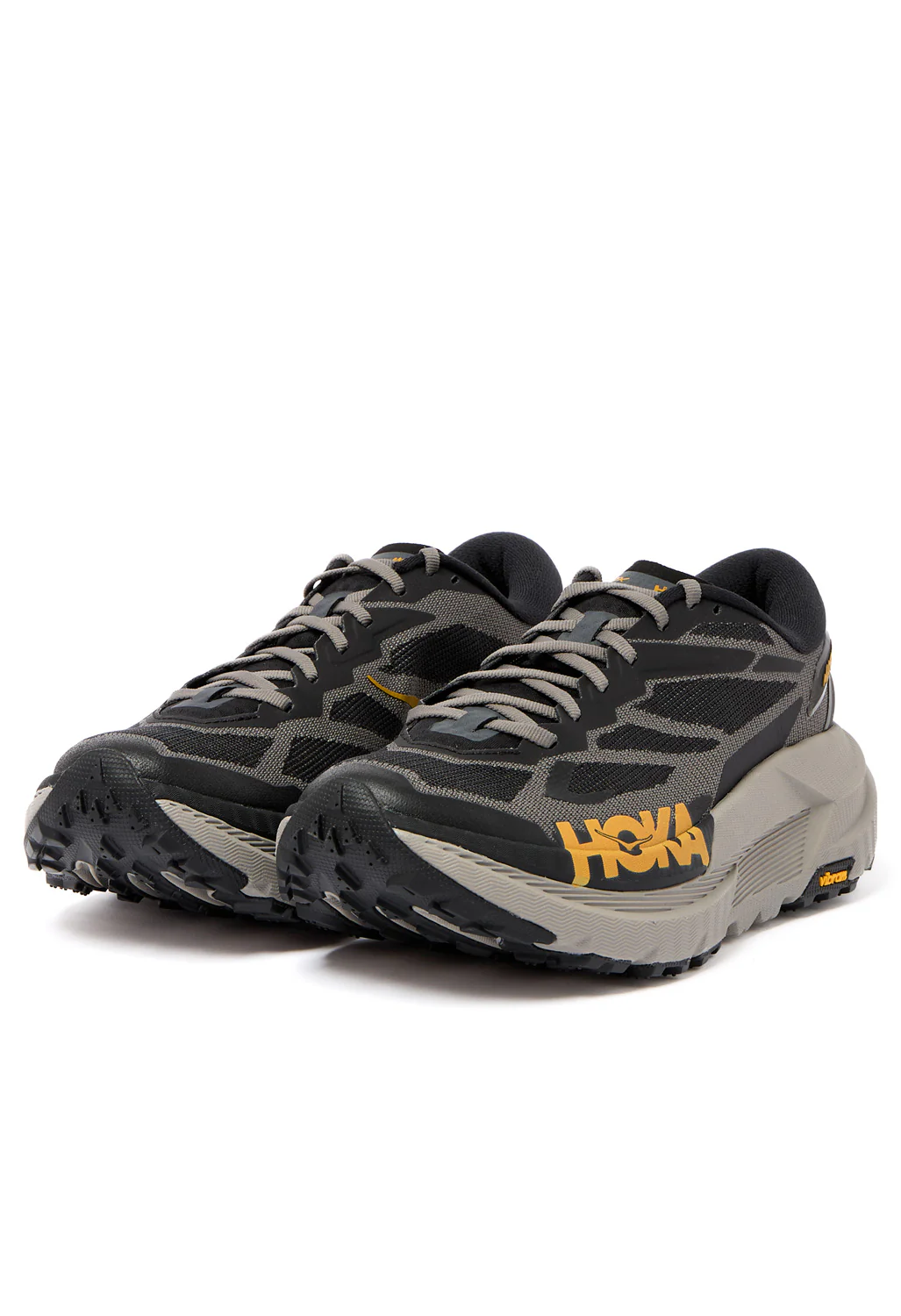 Hoka Men's Mafate X Trainers - Black / Cement - Image 3