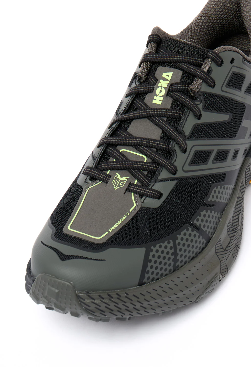 Hoka Speedgoat 2 Trainers - Black / Asphalt Grey - Image 2
