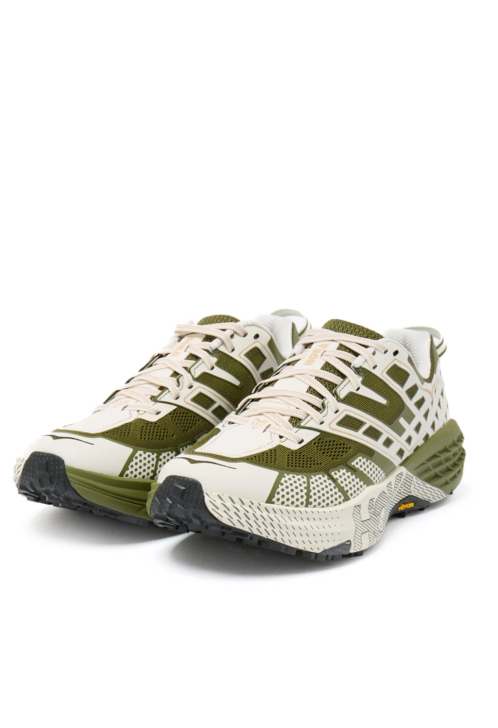 Hoka Speedgoat 2 Trainers - Moss Green / Rose Cream - Image 3