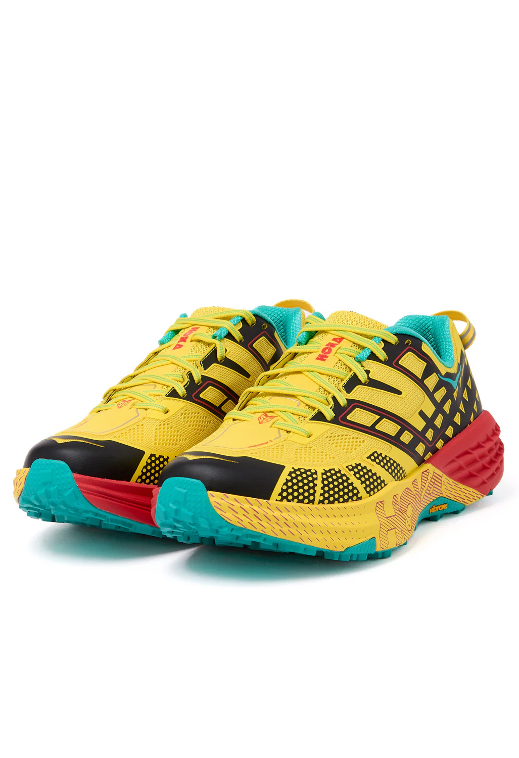 Hoka Speedgoat 2 Trainers - Sour Lemon / Black - Image 3
