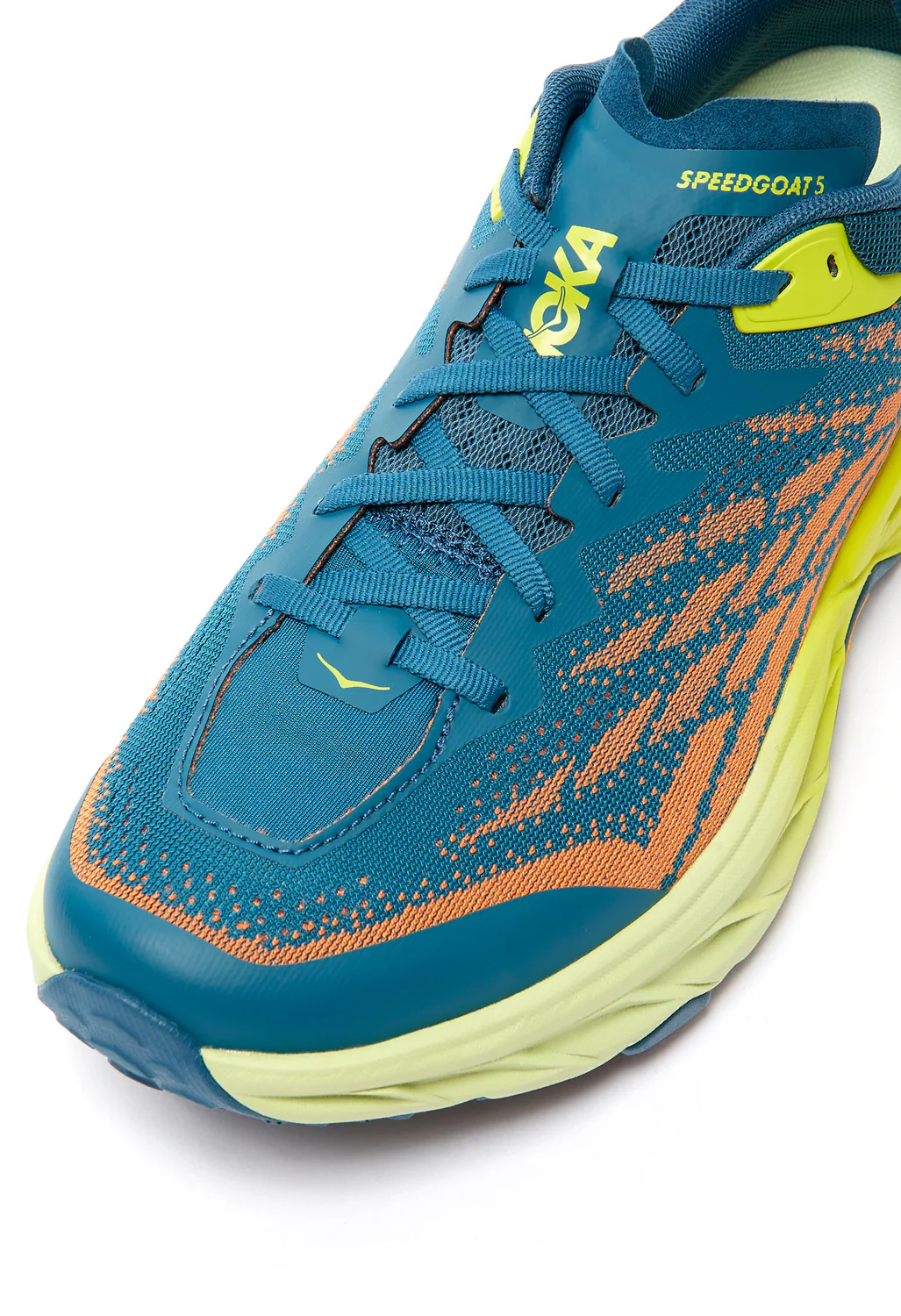 Hoka Speedgoat 5 Men's Trail Shoes - Blue Coral / Evening Primrose - Image 4