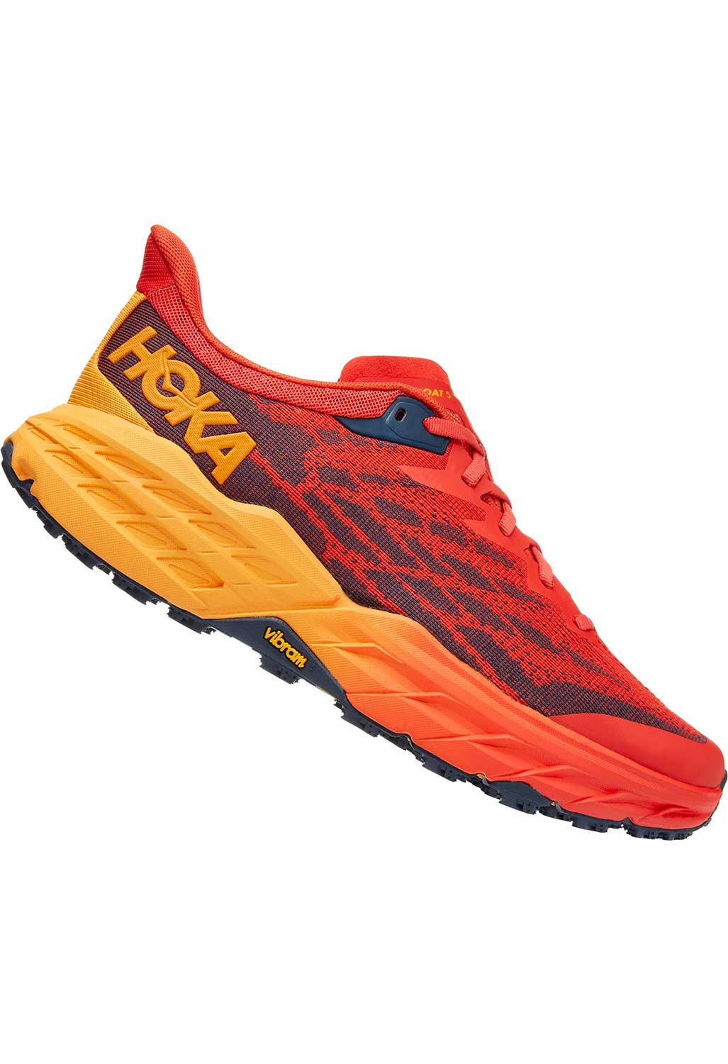 Hoka Speedgoat 5 Men's Trail Shoes - Fiesta/Radiant Yellow - Image 2
