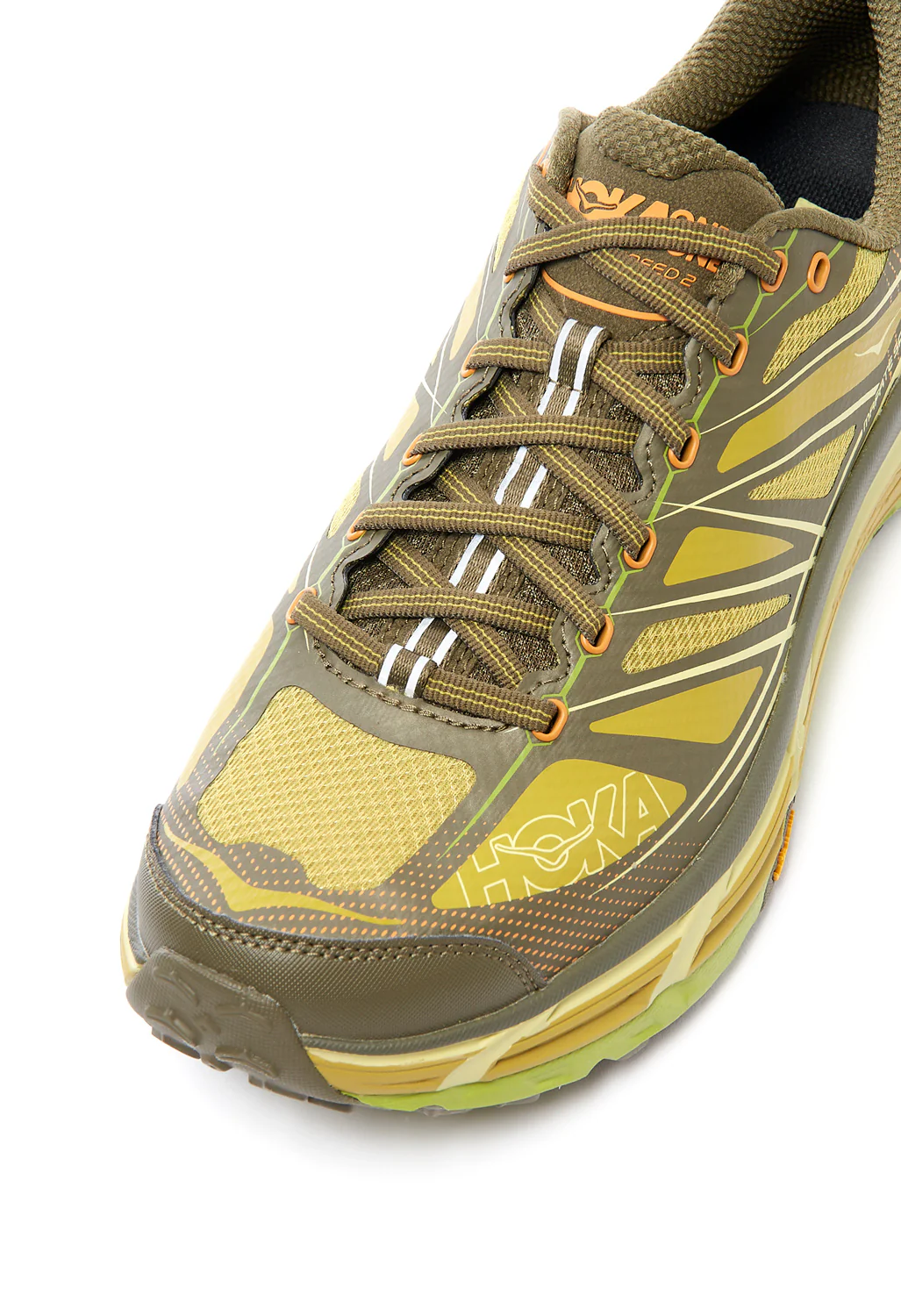 Hoka Mafate Speed 2 Trainers - Dark Olive / Golden Lichen - Image 2