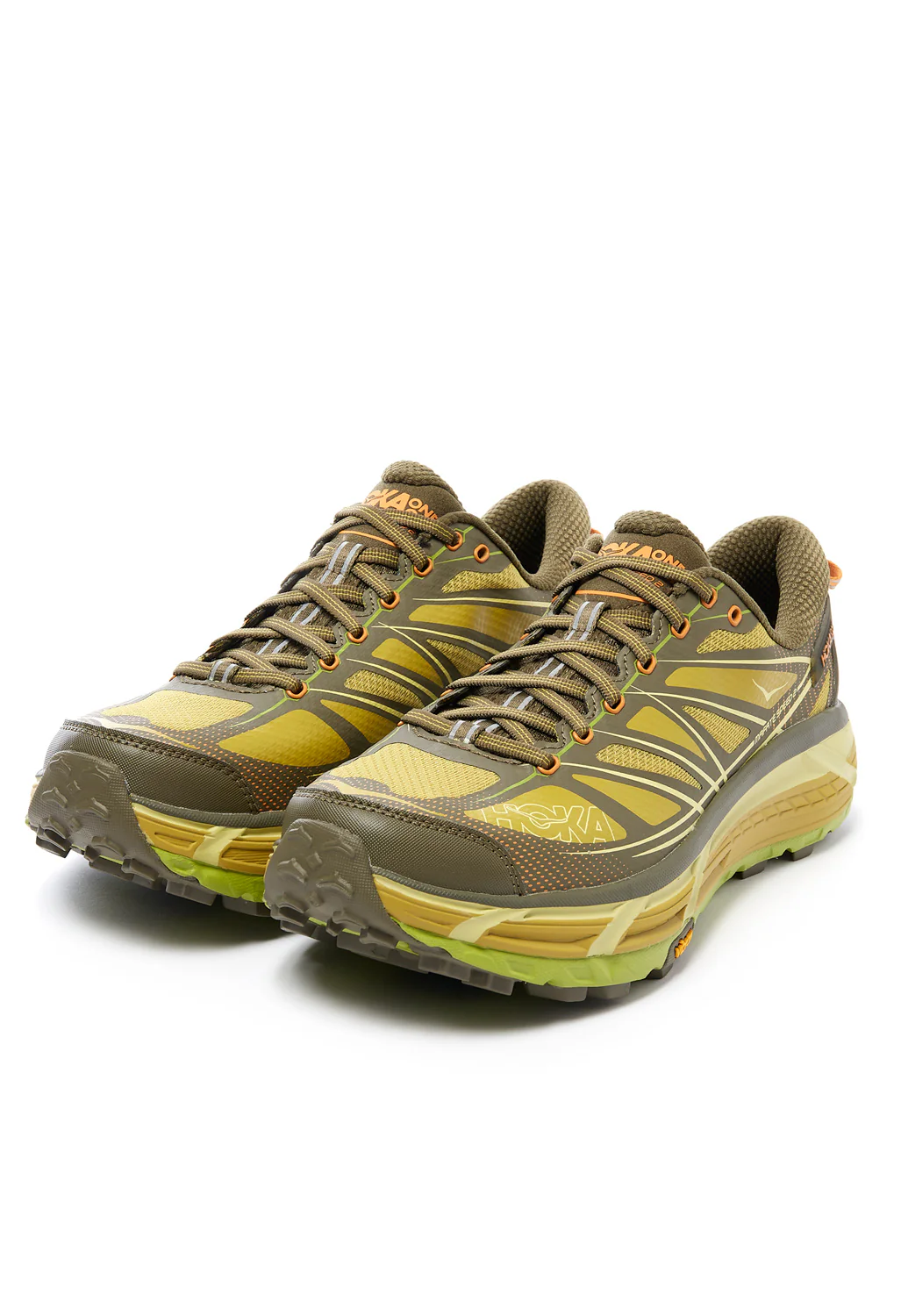 Hoka Mafate Speed 2 Trainers - Dark Olive / Golden Lichen - Image 3
