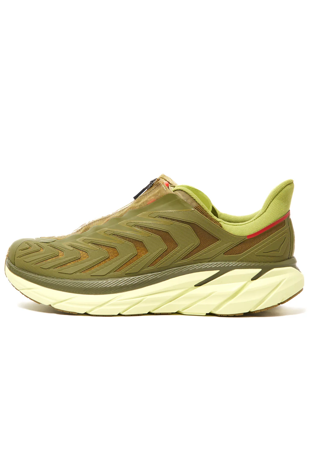 Hoka Project Clifton Trainers - Avocado/Dark Citron