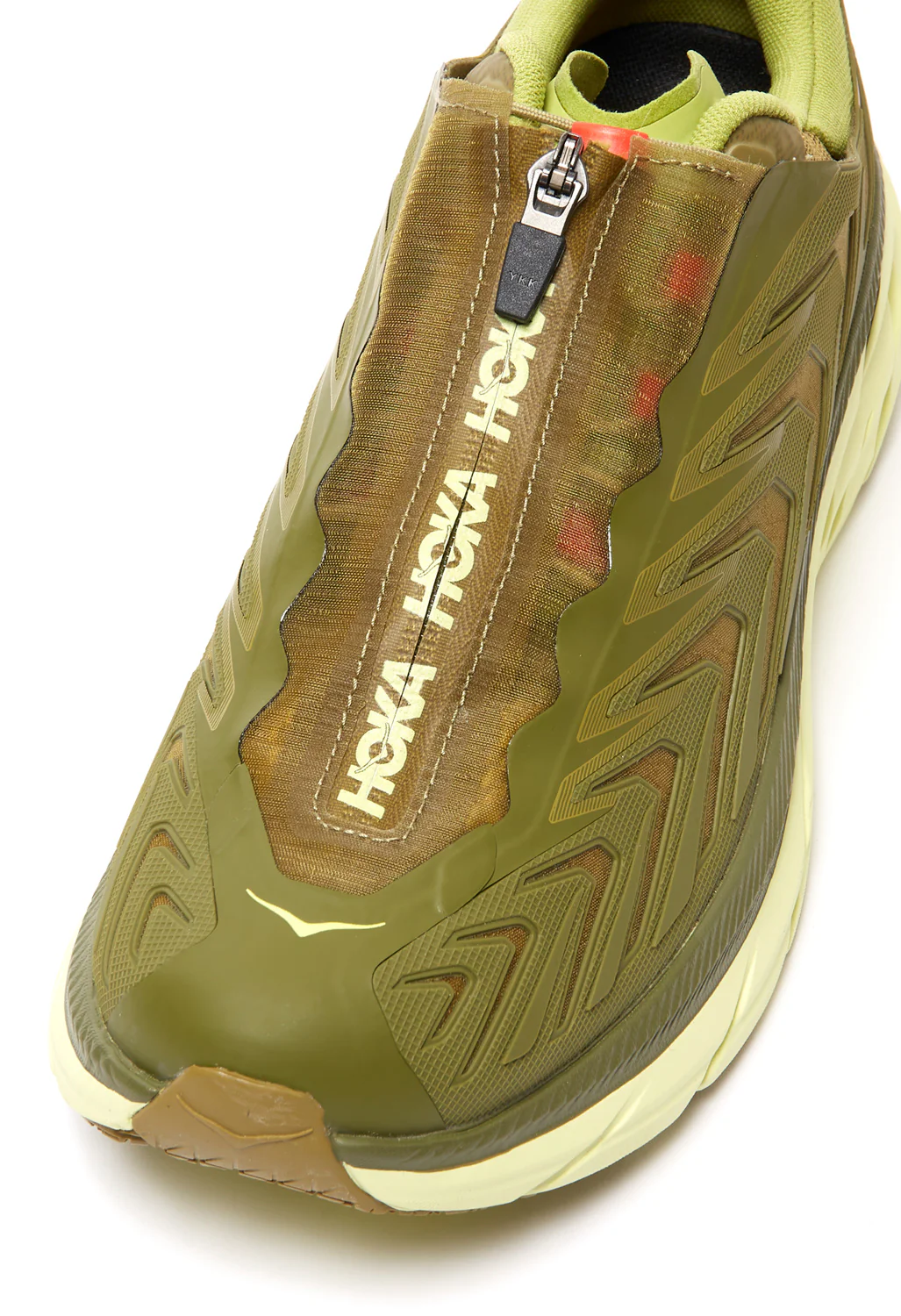 Hoka Project Clifton Trainers - Avocado/Dark Citron - Image 4