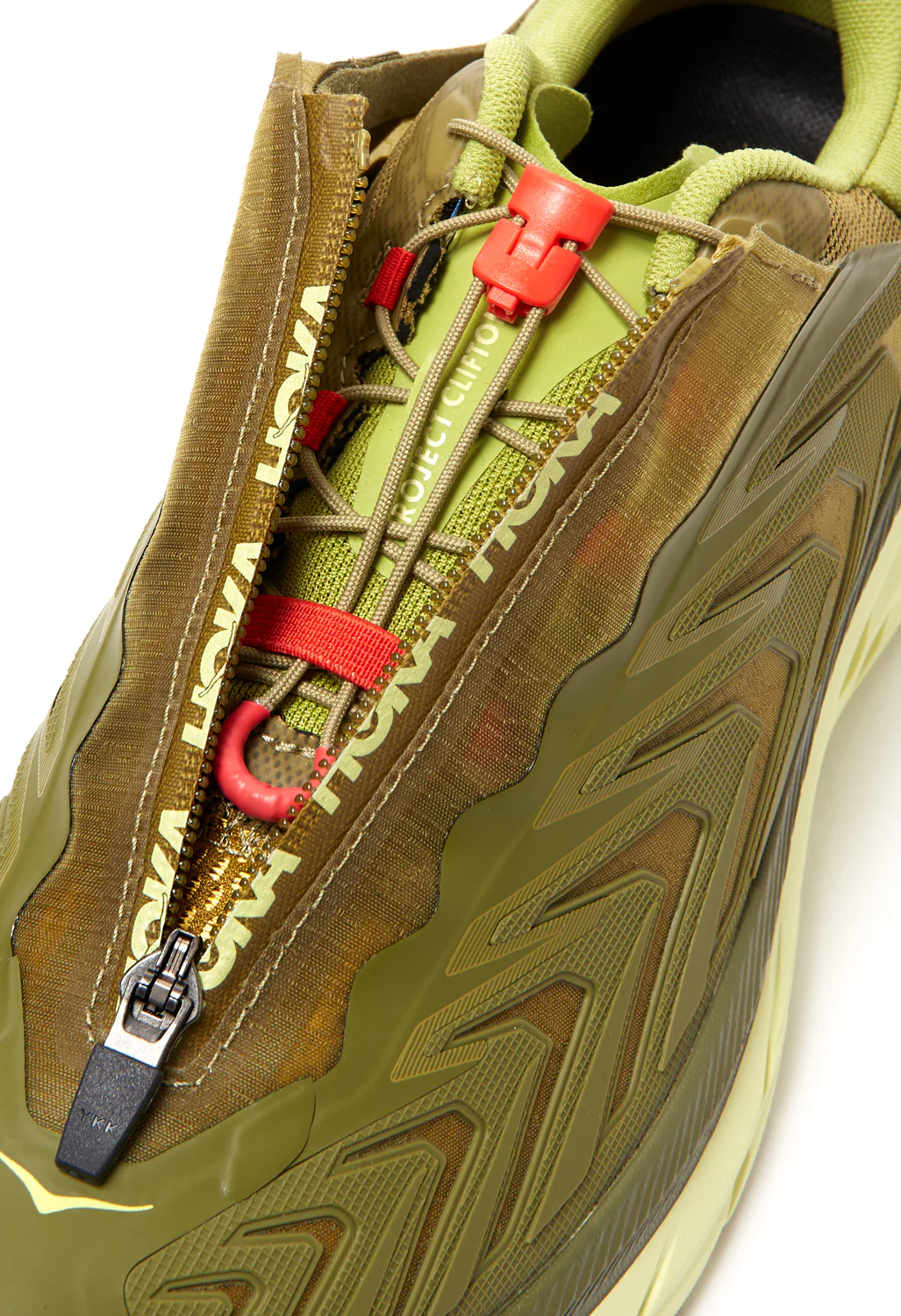 Hoka Project Clifton Trainers - Avocado/Dark Citron - Image 5