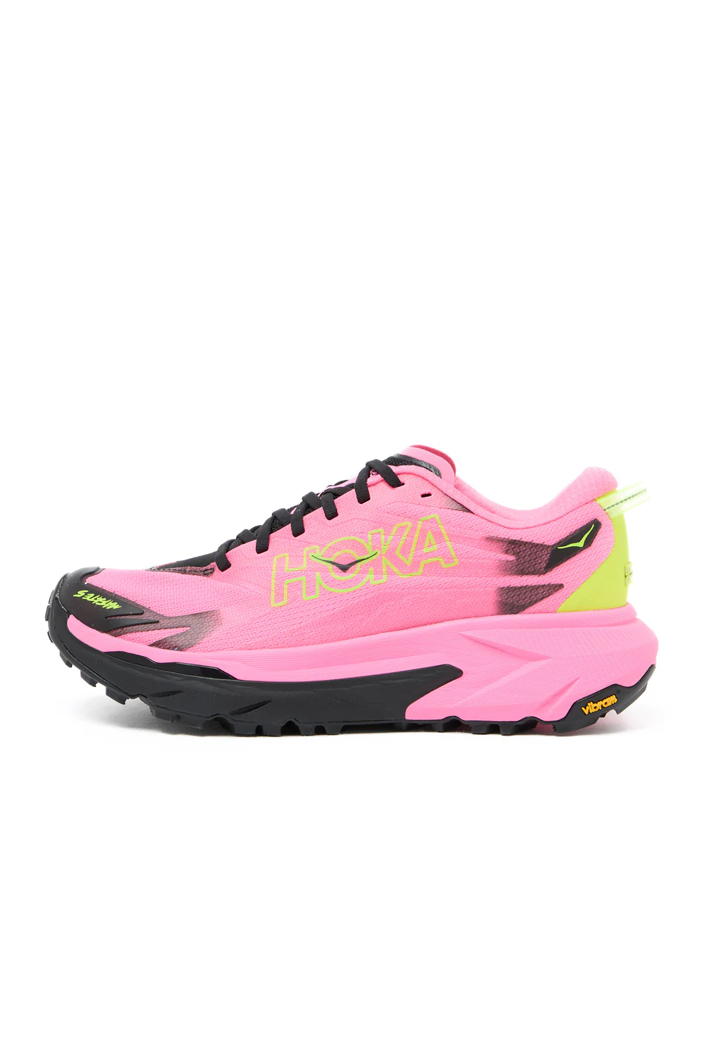 Hoka Women's Mafate 5 Trainers - Neon Rose / Black
