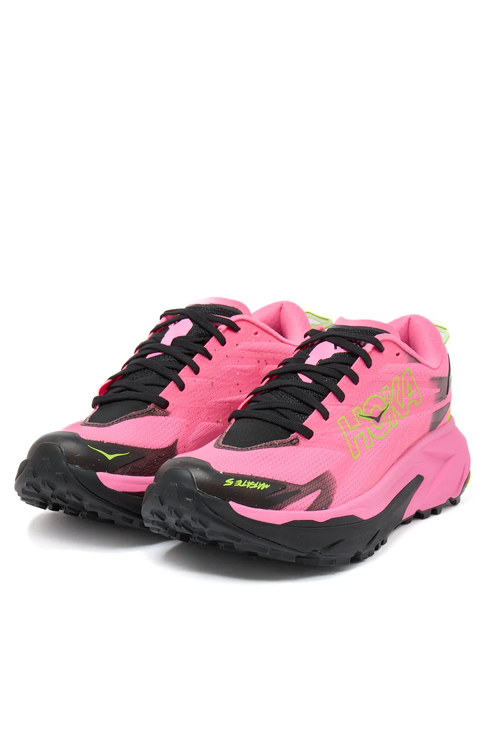 Hoka Women's Mafate 5 Trainers - Neon Rose / Black - Image 3