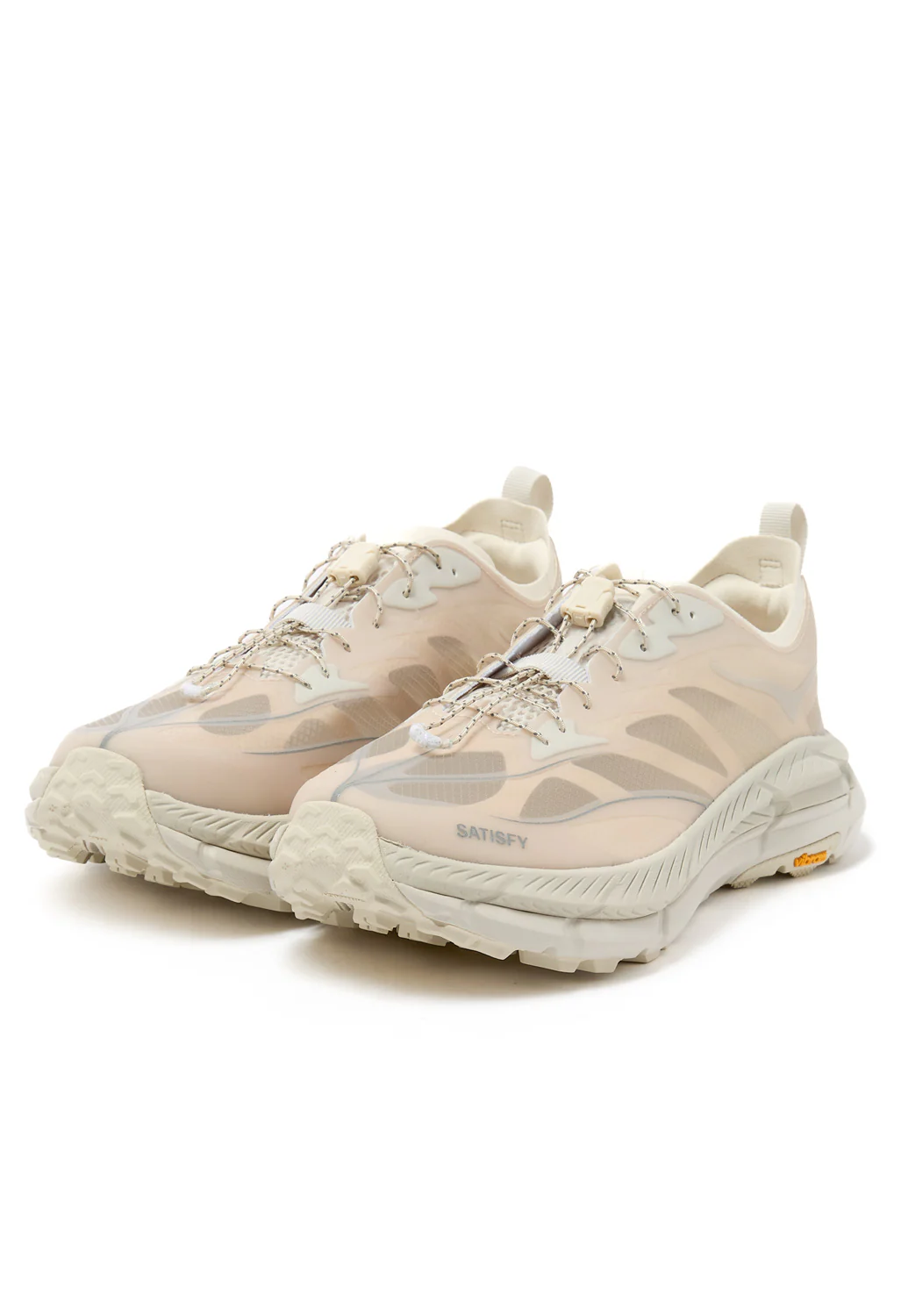 Hoka x Satisfy Mafate Speed 4 Lite Trainers - Bone - Image 3