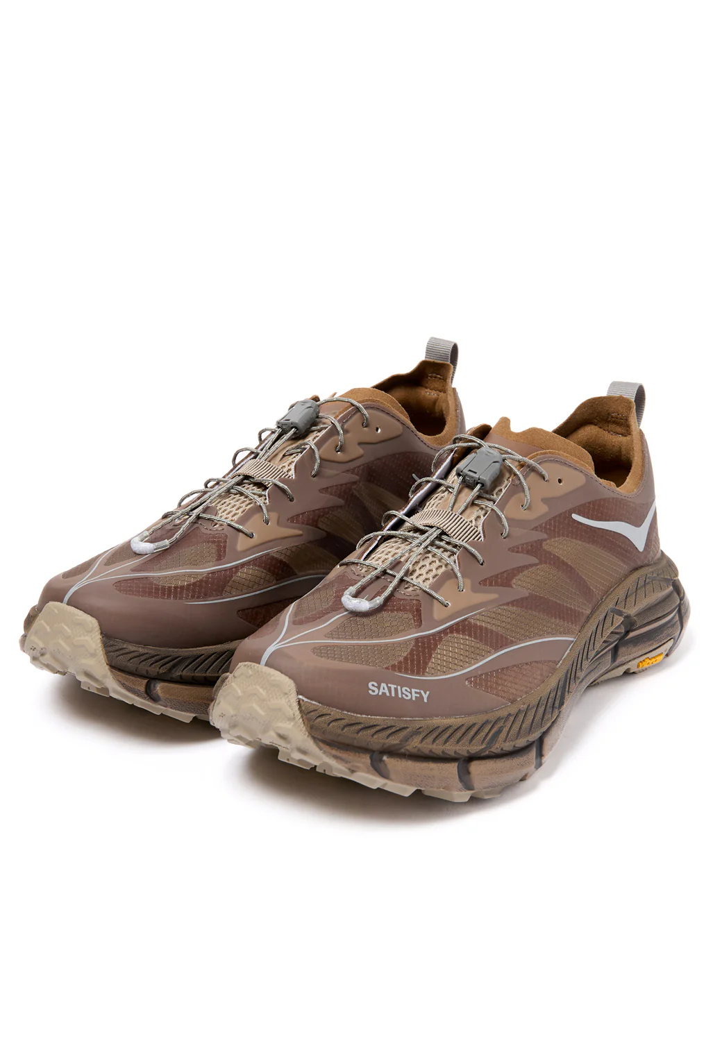 Hoka x Satisfy Mafate Speed 4 Lite Trainers - Rubber - Image 3