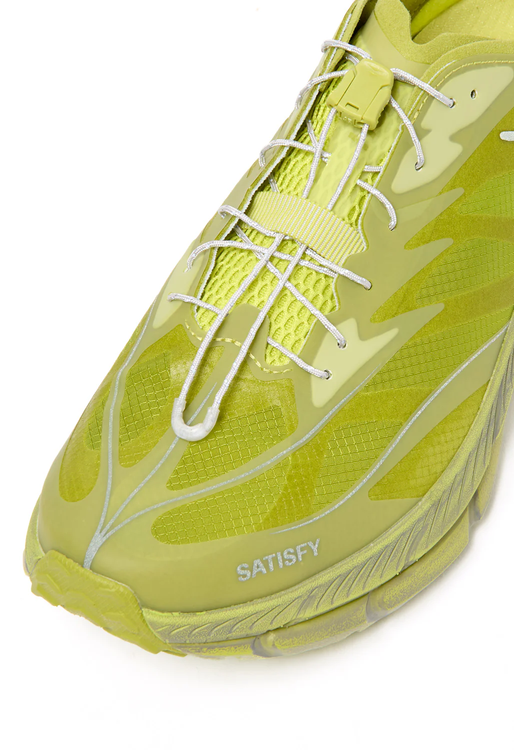 Hoka x Satisfy Mafate Speed 4 Lite Trainers - Sulfur - Image 2