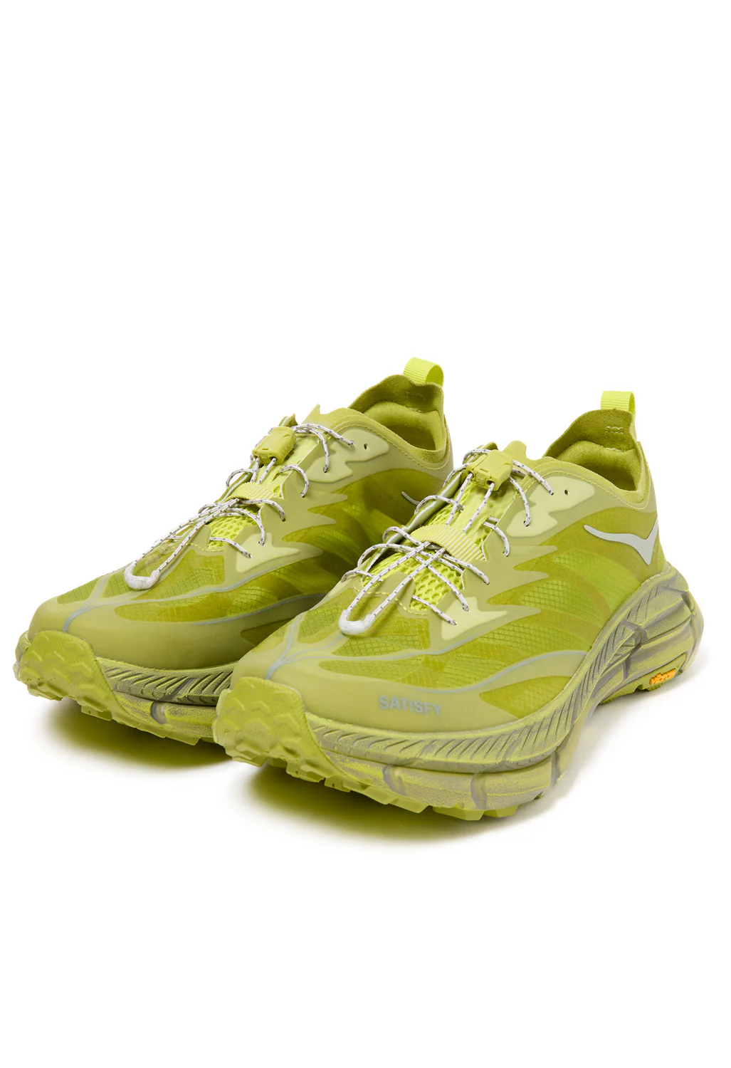 Hoka x Satisfy Mafate Speed 4 Lite Trainers - Sulfur - Image 3