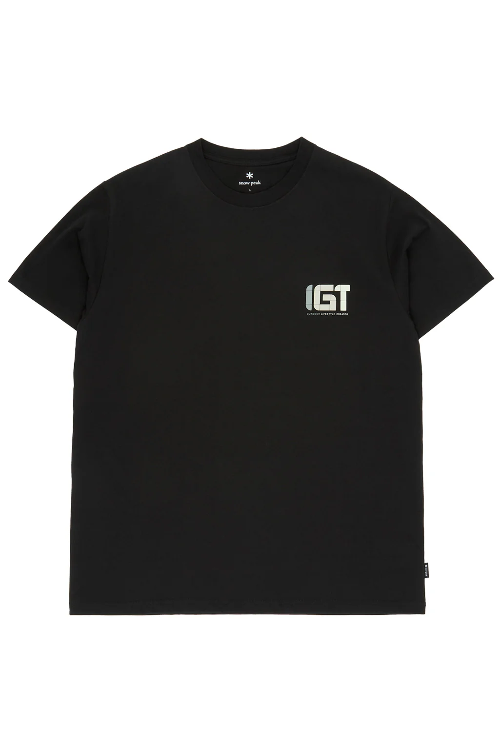 Snow Peak IGT Logo T-Shirt - Black - Image 2