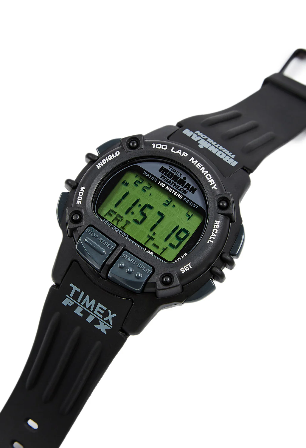 Timex Ironman Flix 100 Lap Watch - Black / Black - Image 2