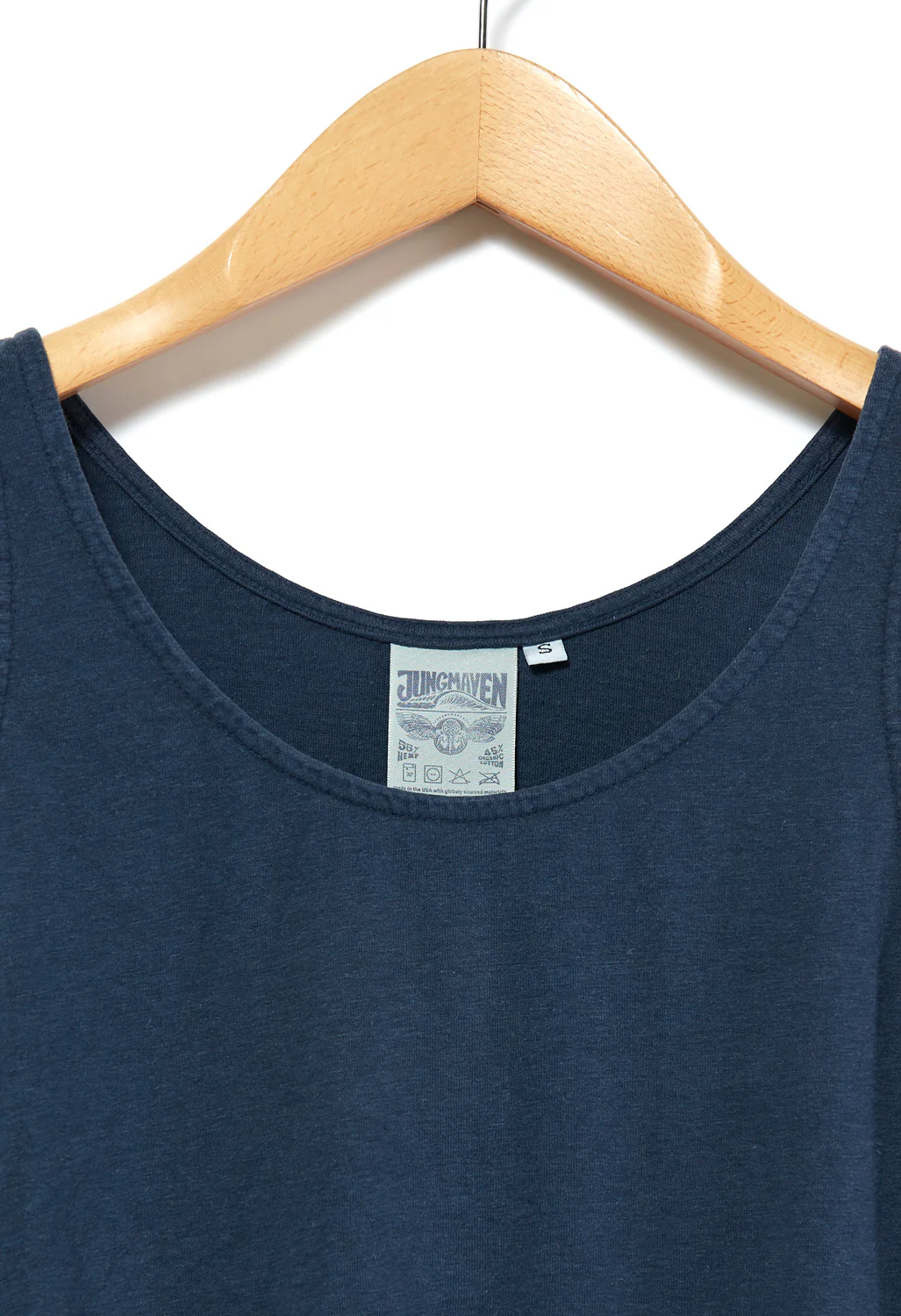 Jungmaven Women's Cropped Tank - Navy - Image 3