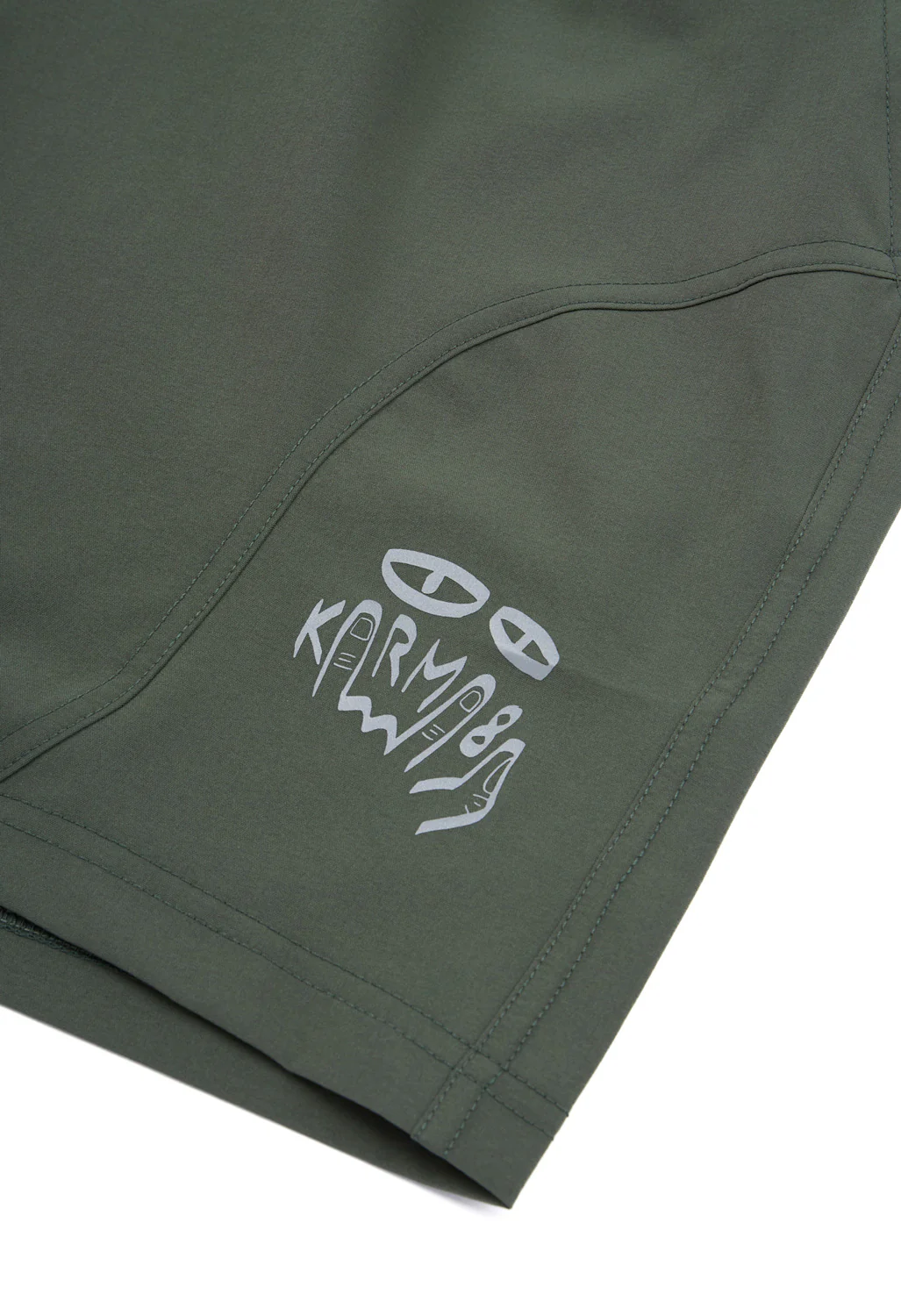 Karma8A Men's Gym Shorts - Green - Image 3