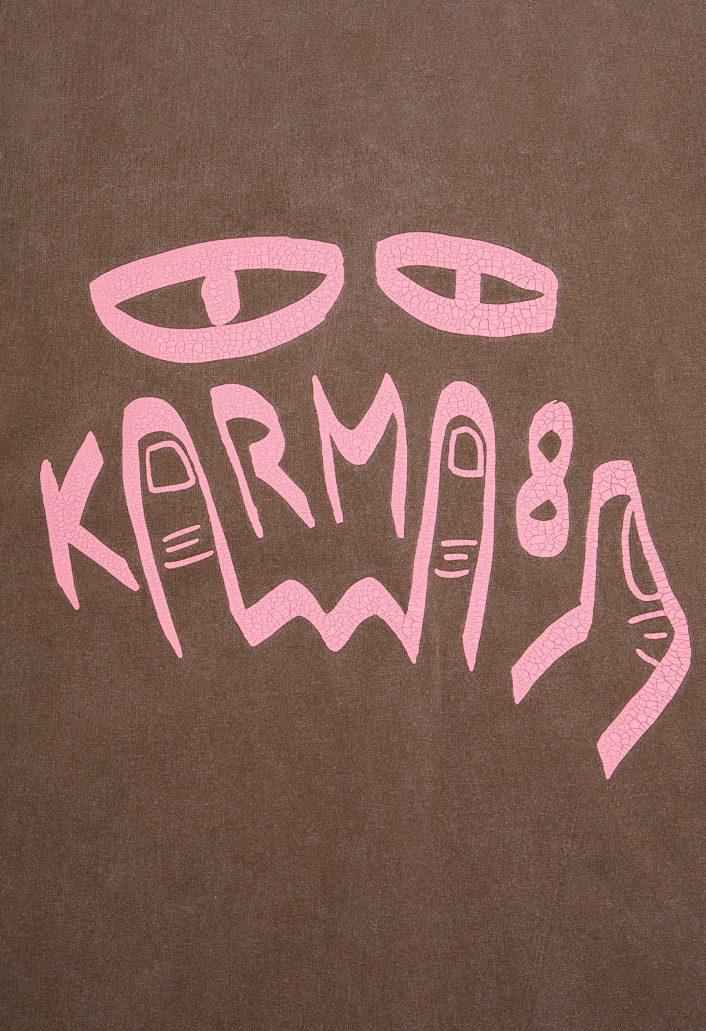 Karma8A Men's Washed Tee - Brown - Image 8