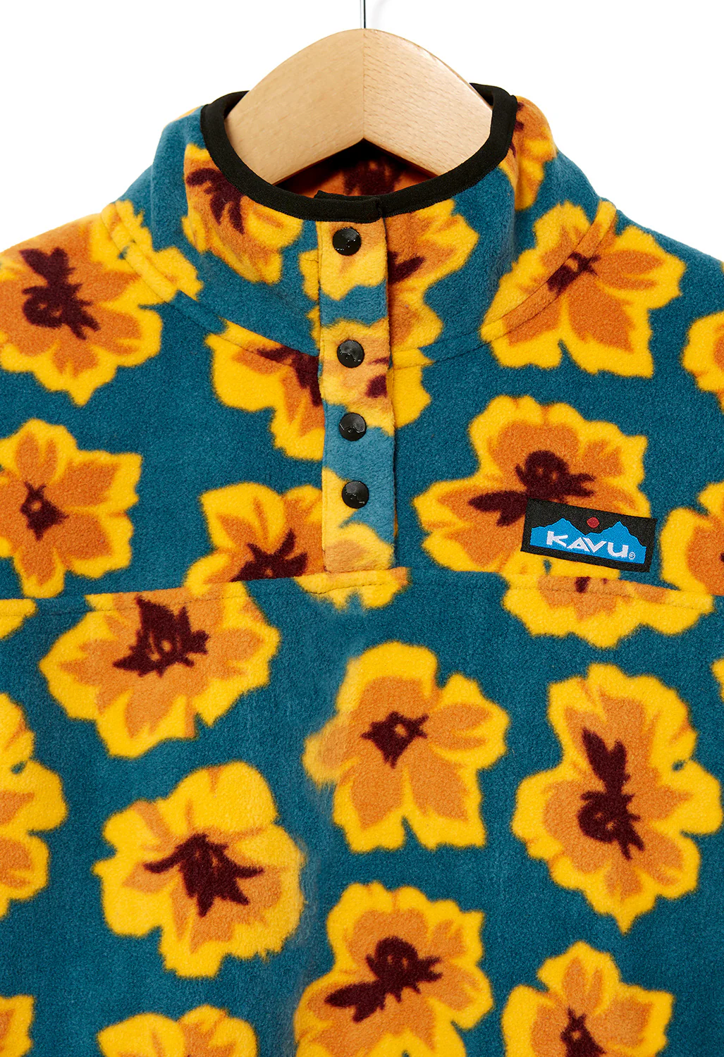 KAVU Cavanaugh Women's Fleece Pullover - Ocean Bloom - Image 3