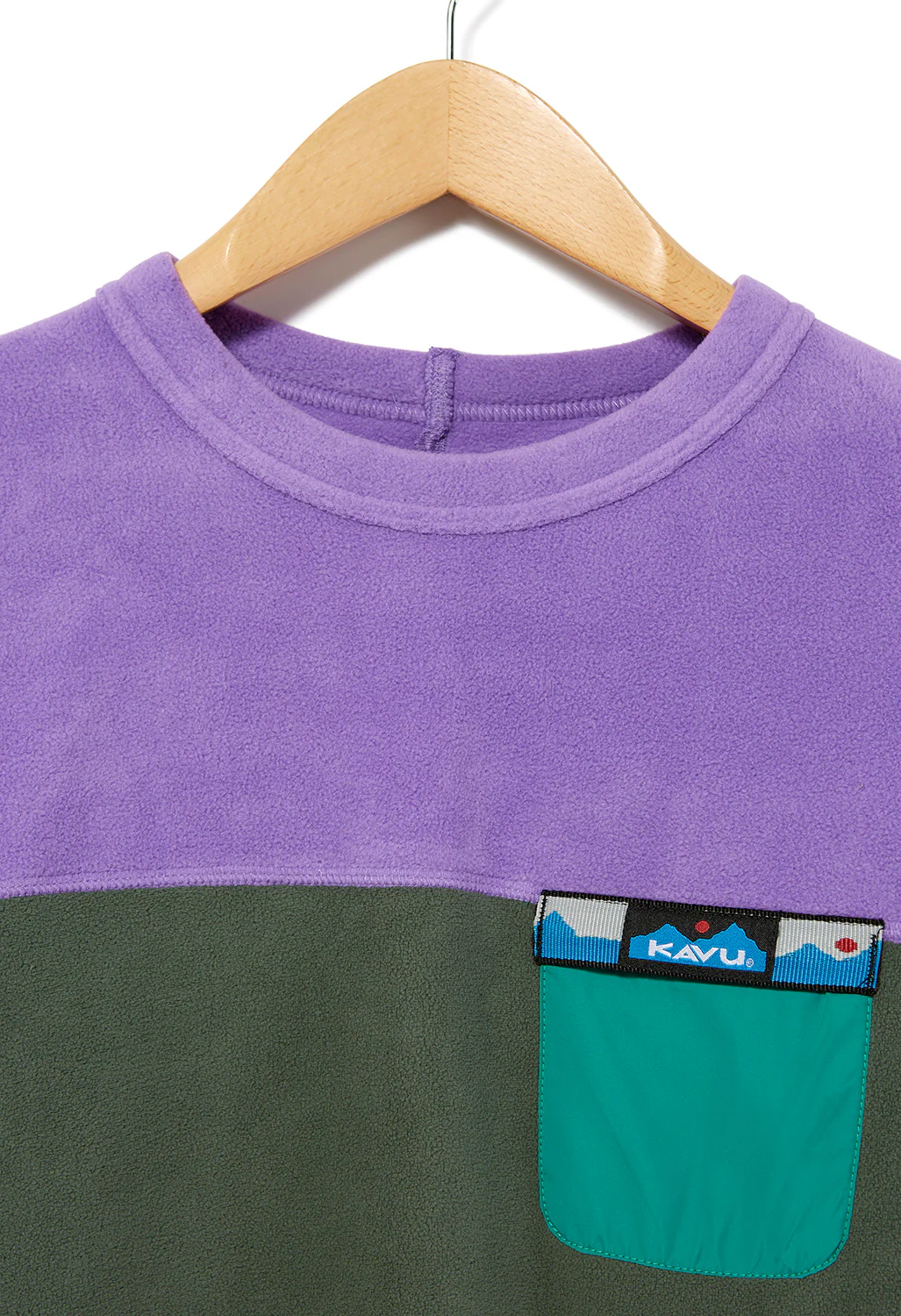 KAVU Kelowna Women's Fleece Crew Neck - Purple Ivy - Image 3