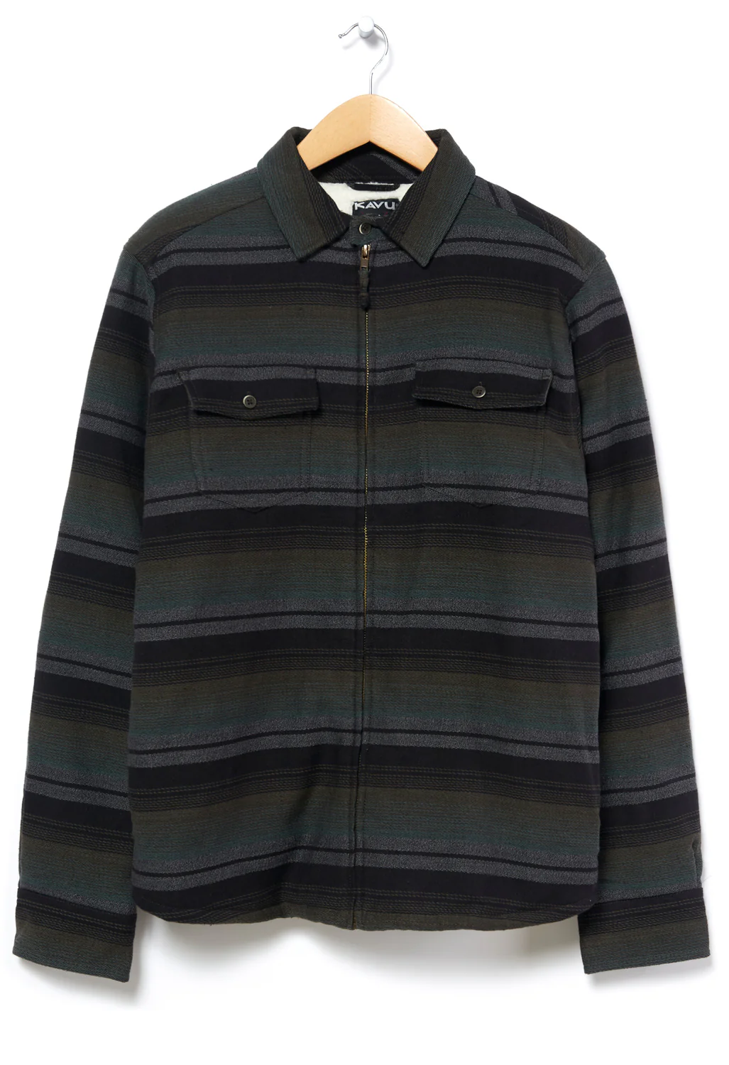 KAVU Men's Eagle Pine Shirt - Forest Stripe