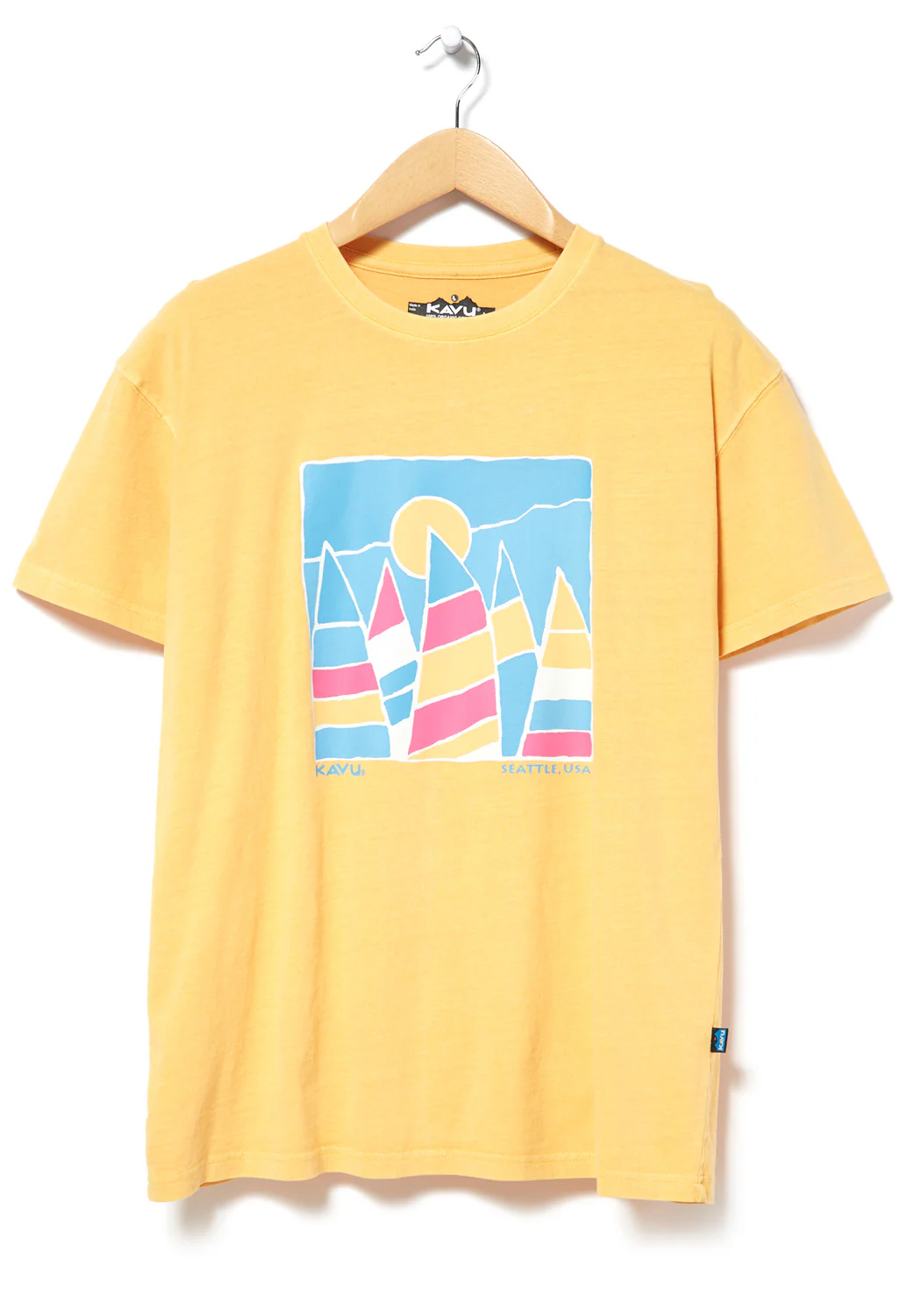 KAVU Men's Windward T-Shirt - Amber Yellow